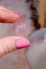 Rose Quartz Spheres | 20mm | Brazil Spheres Tali & Loz Crystals