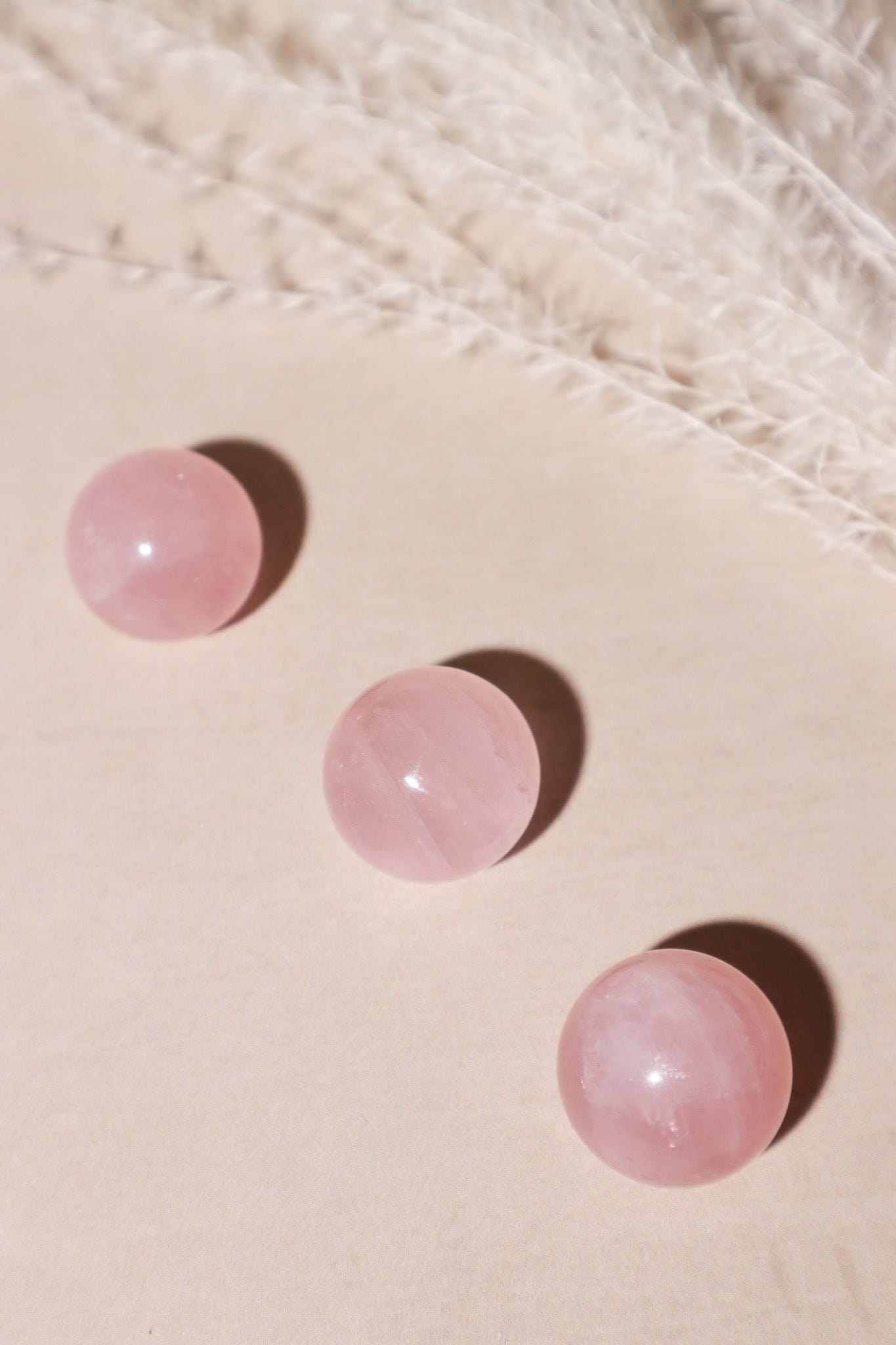 Rose Quartz Spheres 20mm - Tali & Loz Crystals