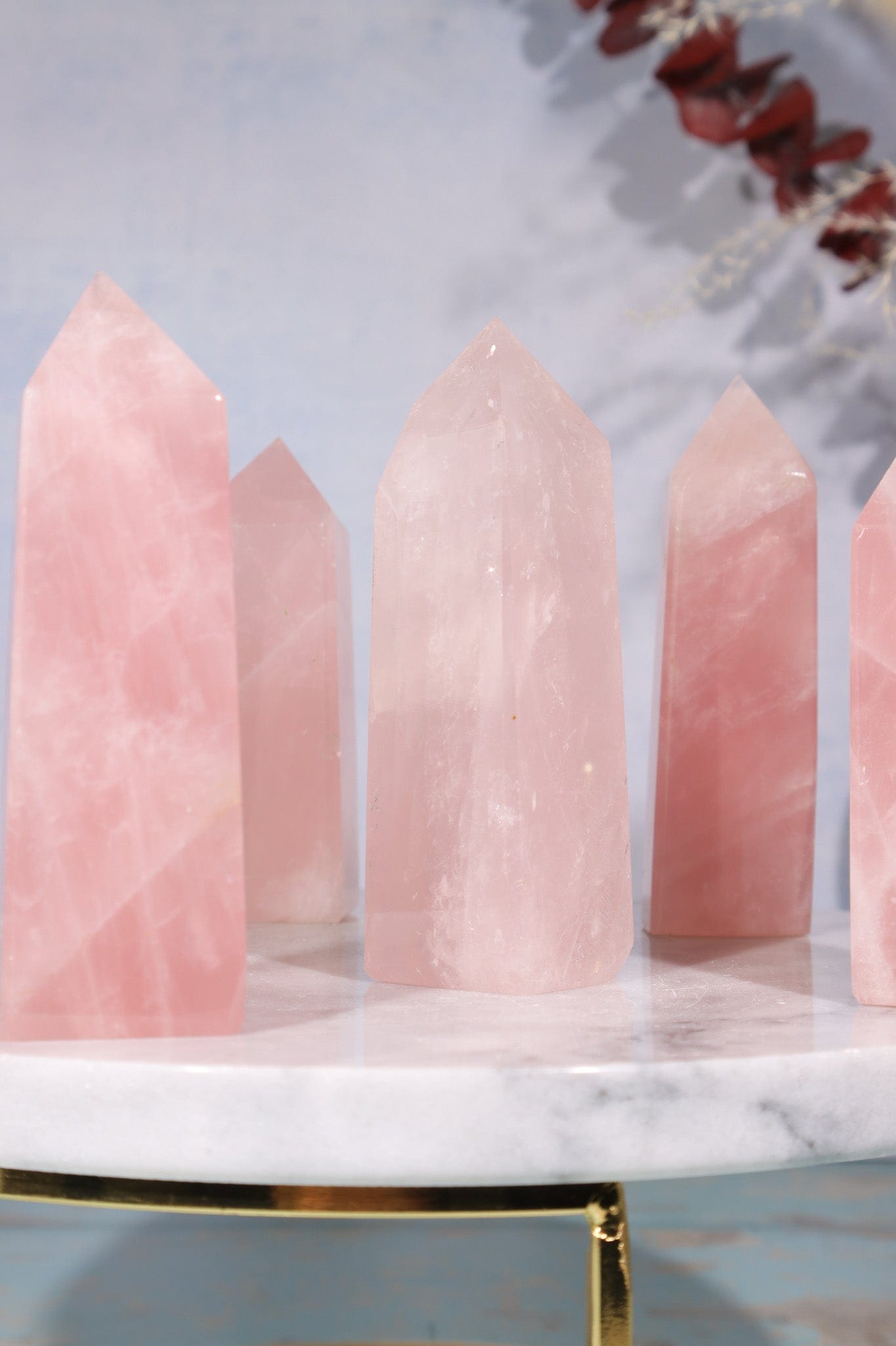 Rose Quartz Towers 7.5-8.5cm Points Tali & Loz Crystals