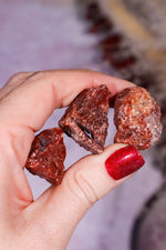 Rough Red Calcite 2-3.5cm, Intuitively chosen Rough Crystals Tali & Loz Crystals