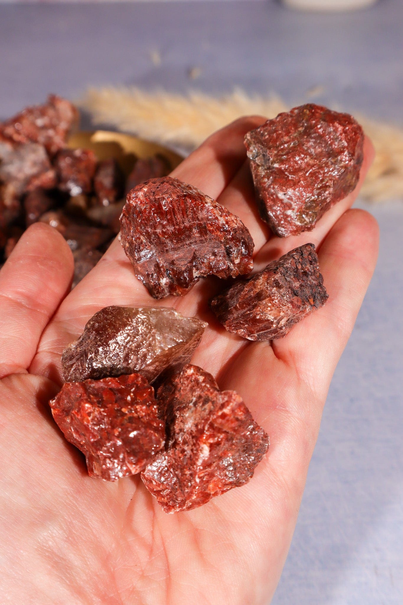 Rough Red Calcite 2-3.5cm, Intuitively chosen Rough Crystals Tali & Loz Crystals