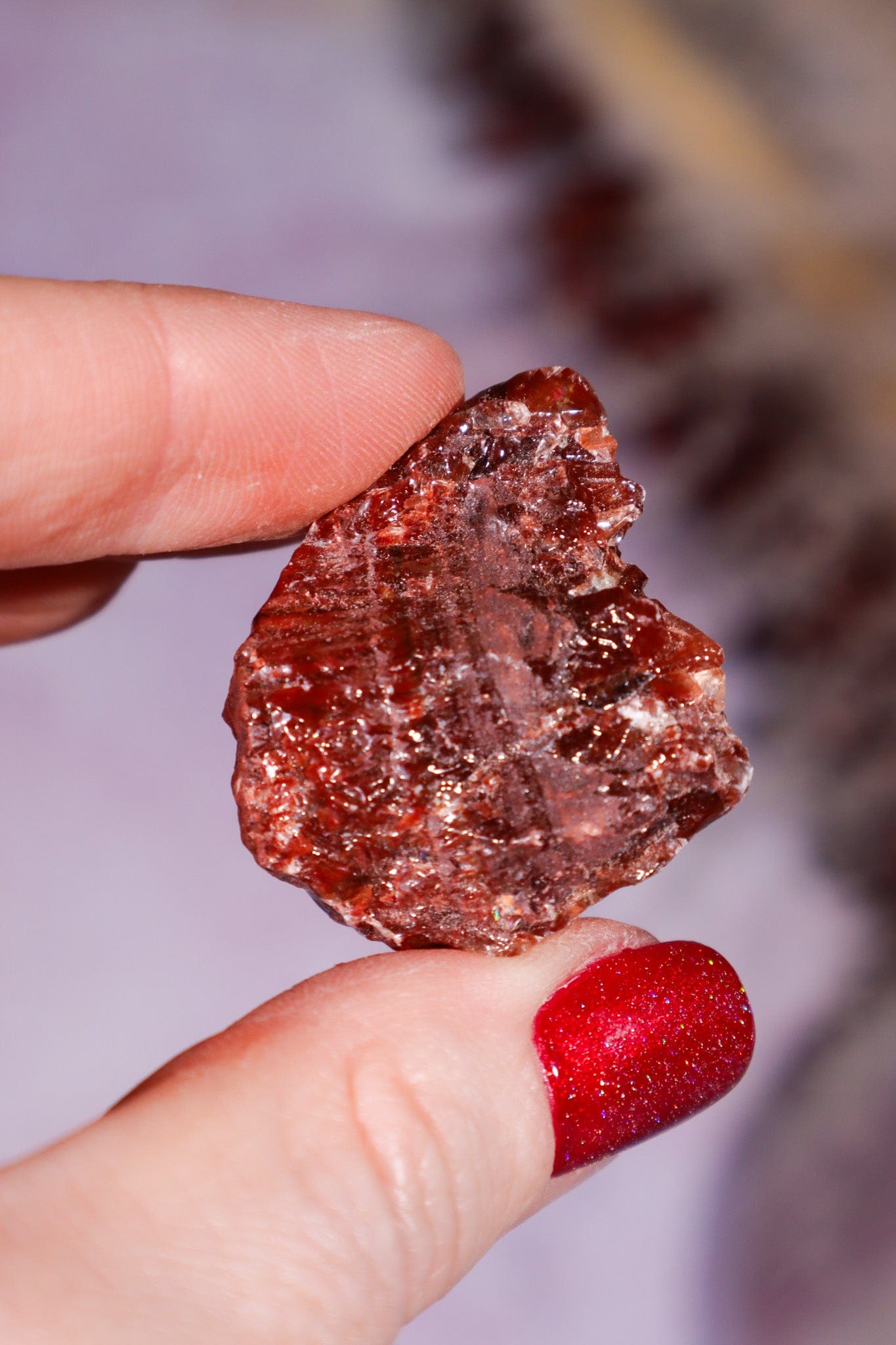 Rough Red Calcite 2-3.5cm, Intuitively chosen Rough Crystals Tali & Loz Crystals