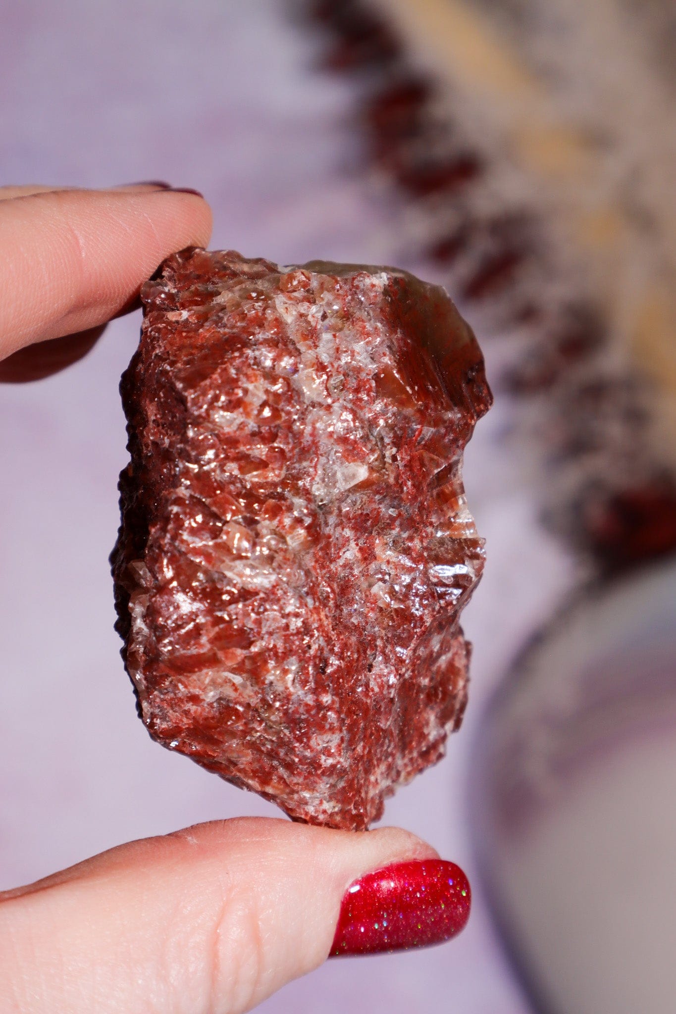 Rough Red Calcite 4.5-6cm, Intuitively chosen Rough Crystals Tali & Loz Crystals