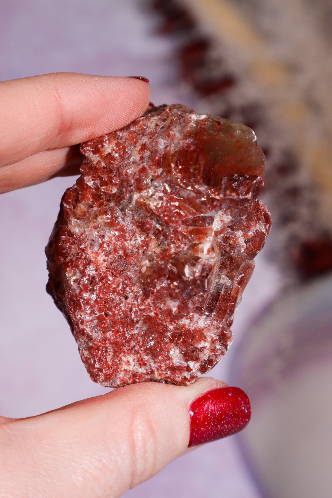 Rough Red Calcite 4.5-6cm, Intuitively chosen Rough Crystals Tali & Loz Crystals