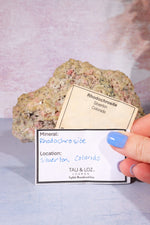 Rough Rhodochrosite Mineral 1.3kg, Colorado Minerals Tali & Loz Crystals