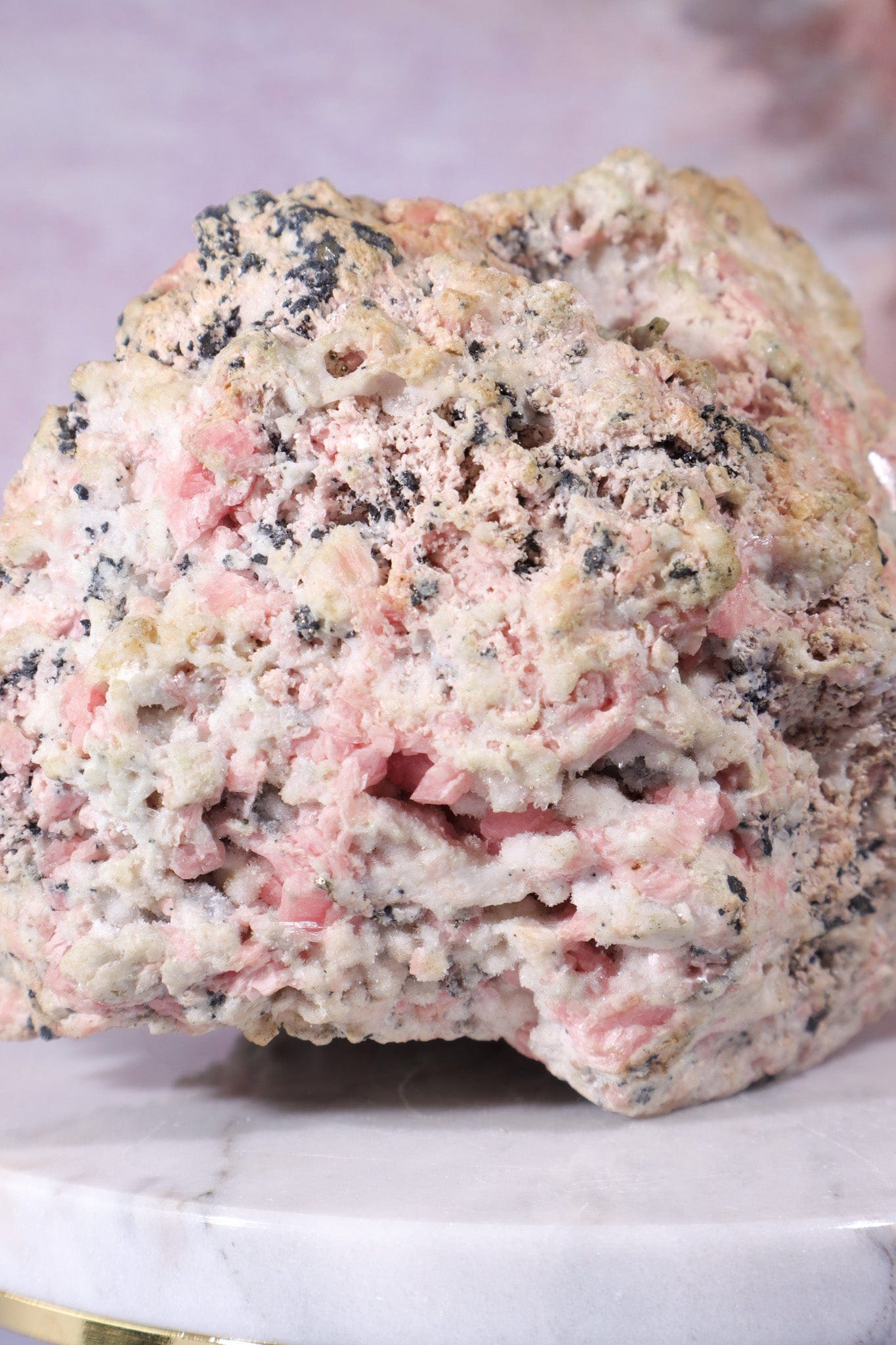 Rough Rhodochrosite Mineral 1.3kg, Colorado Minerals Tali & Loz Crystals