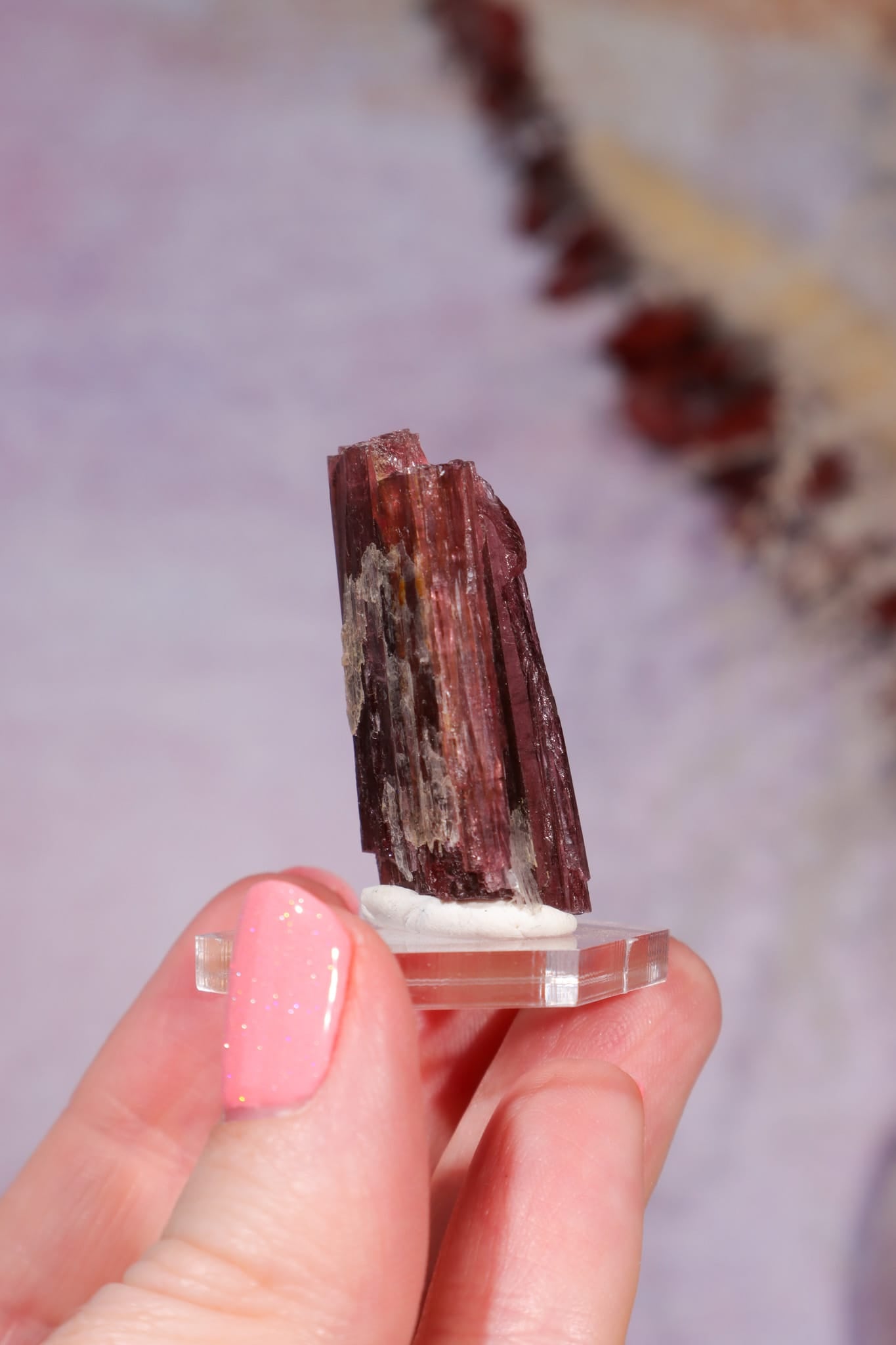Rubellite Tourmaline Crystal | 35mm | Brazil Rough Crystals Tali & Loz Crystals