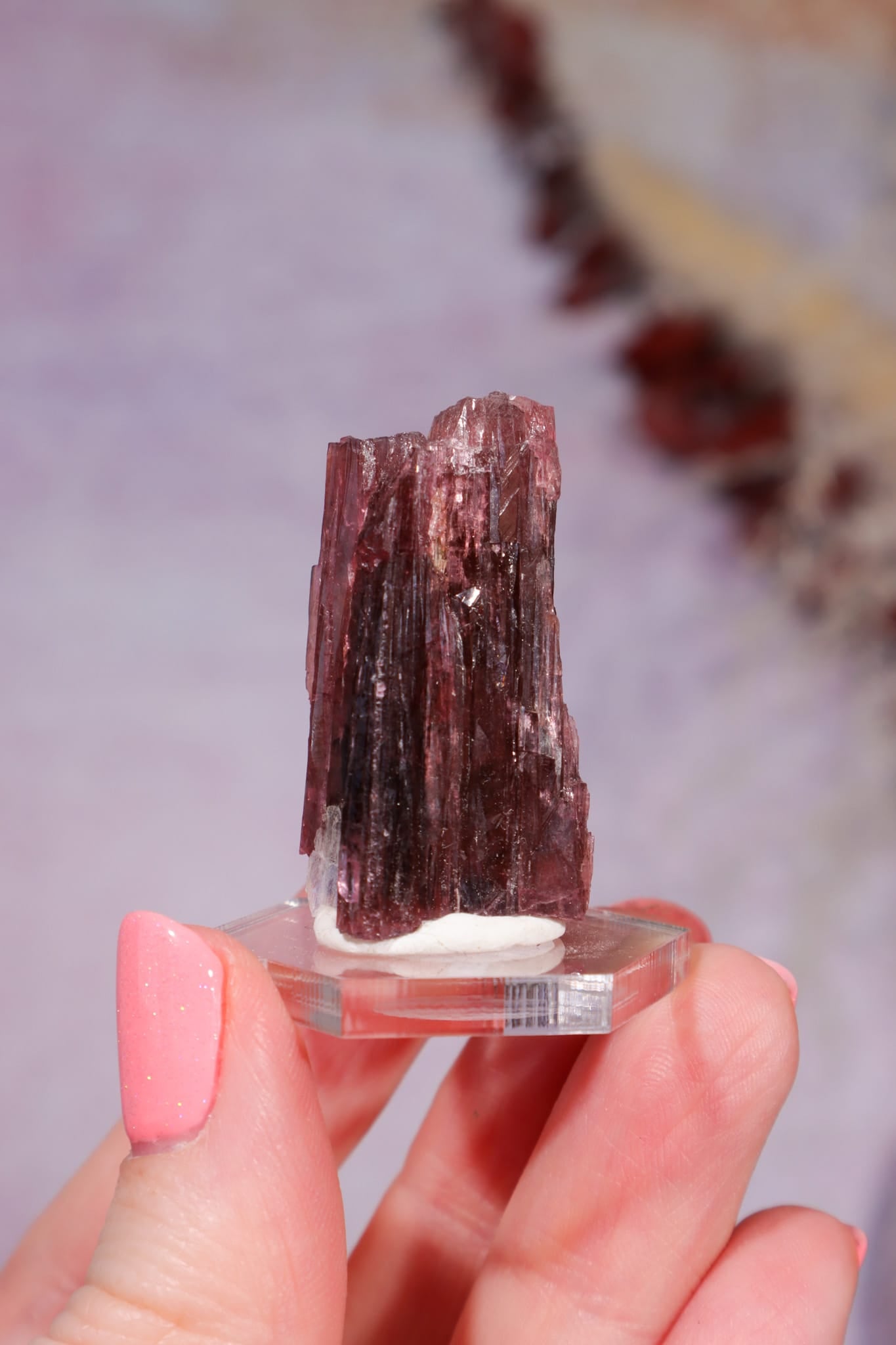 Rubellite Tourmaline Crystal | 35mm | Brazil Rough Crystals Tali & Loz Crystals