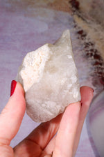 Rubellite Tourmaline in Quartz Specimen on stand 14cm, Brazil Rough Crystals Tali & Loz Crystals