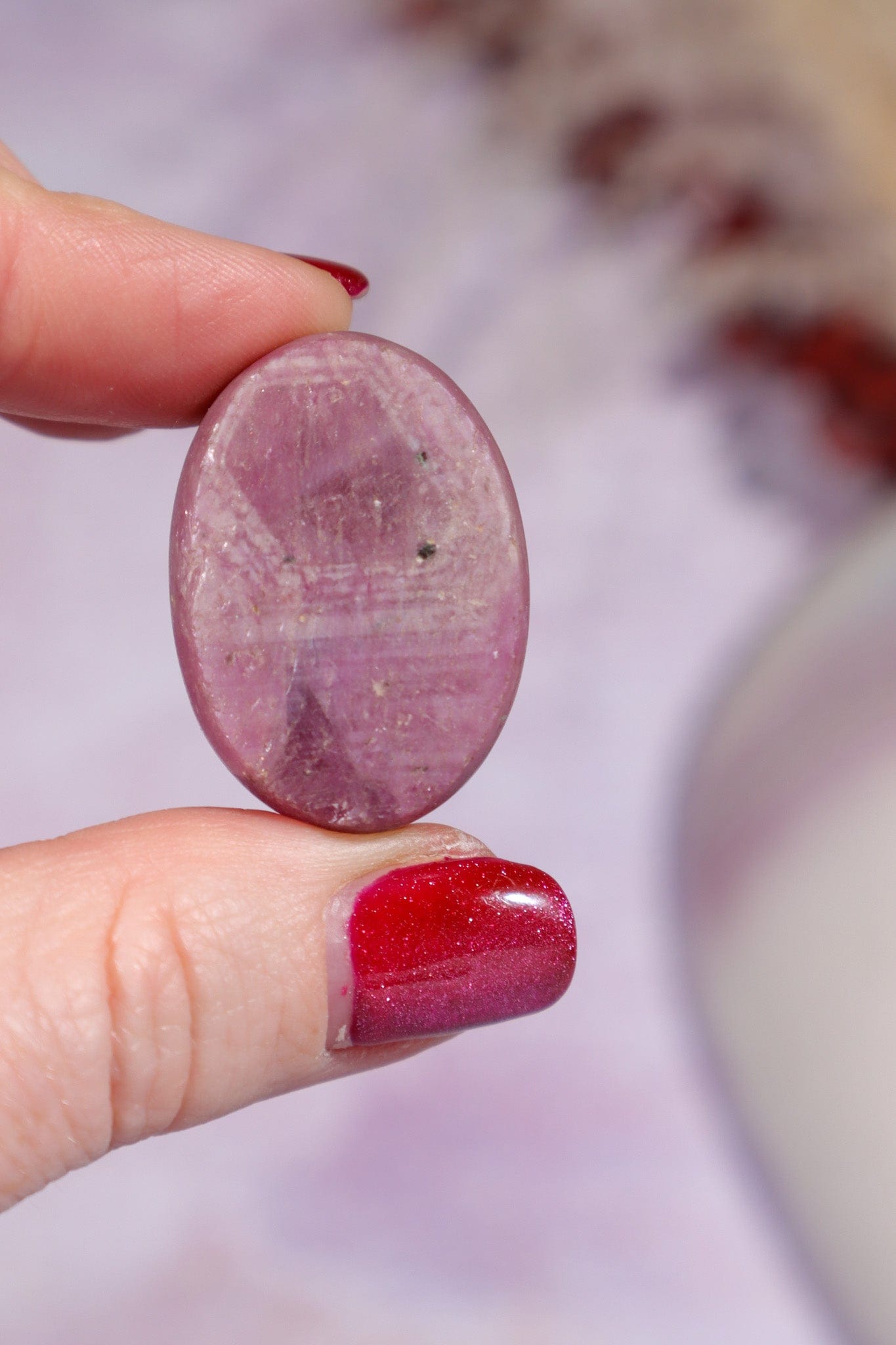 Ruby Cabochon 25gr Polished Crystals Tali & Loz Crystals