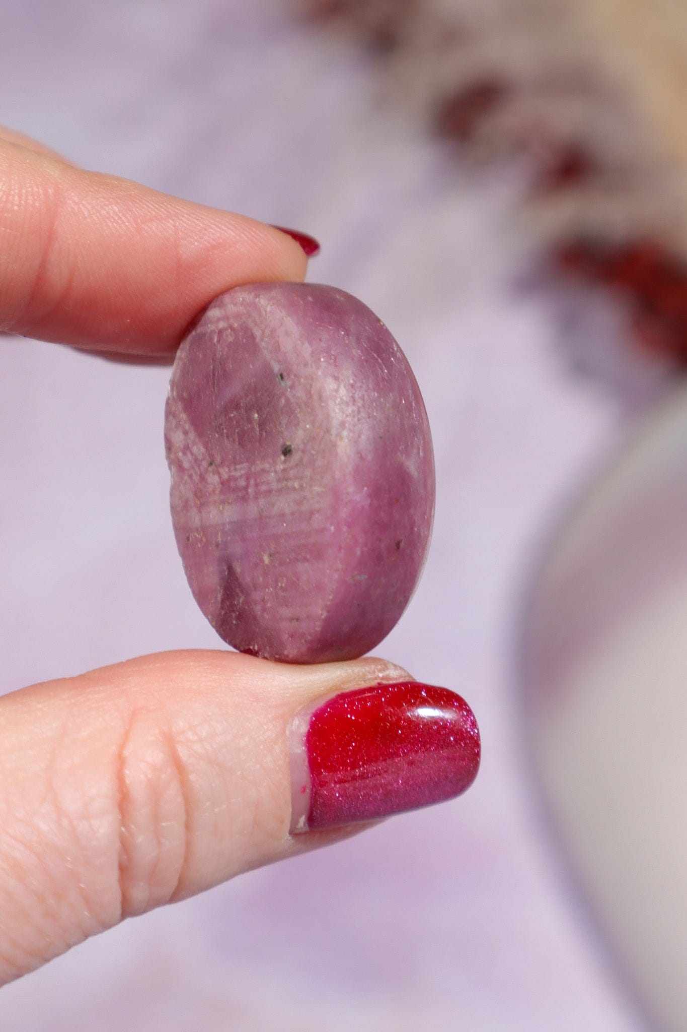 Ruby Cabochon 25gr Polished Crystals Tali & Loz Crystals
