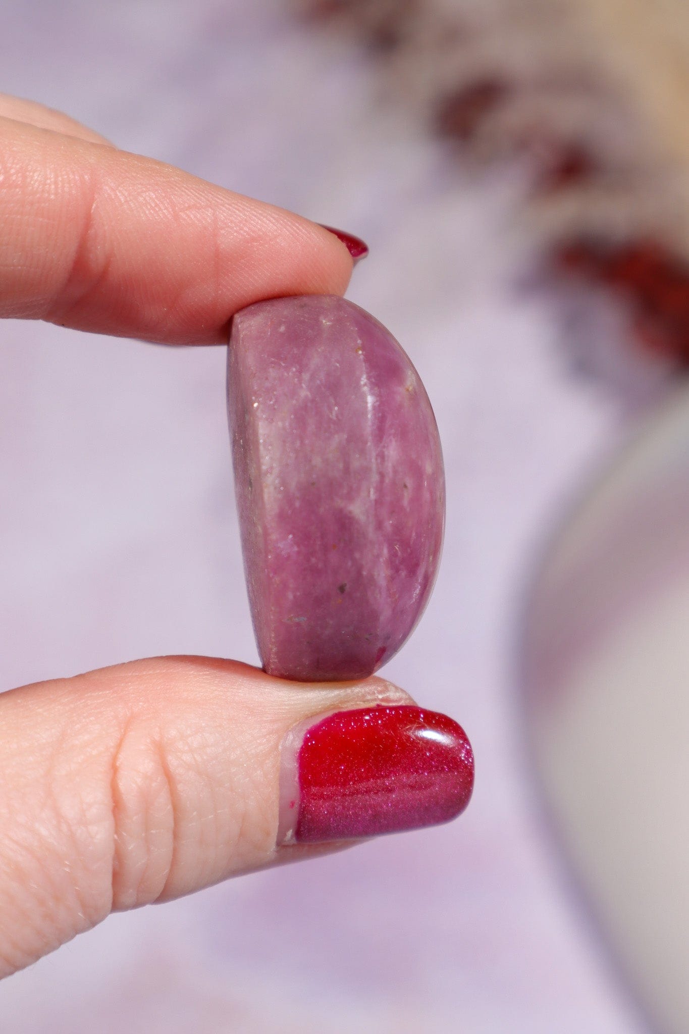 Ruby Cabochon 25gr Polished Crystals Tali & Loz Crystals