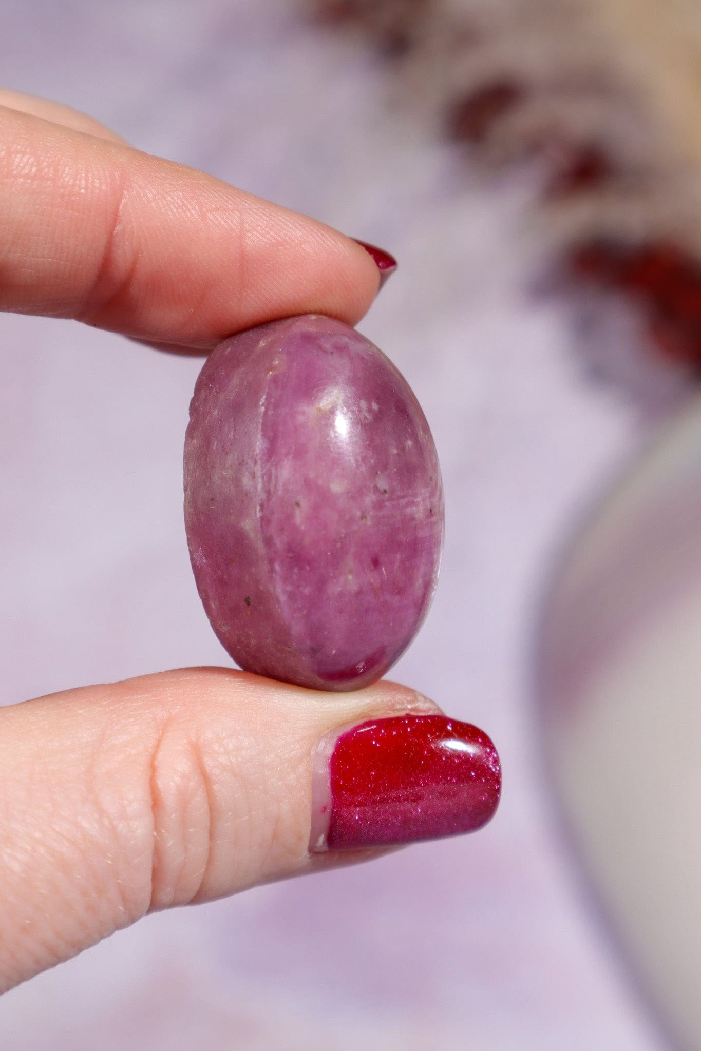 Ruby Cabochon 25gr Polished Crystals Tali & Loz Crystals