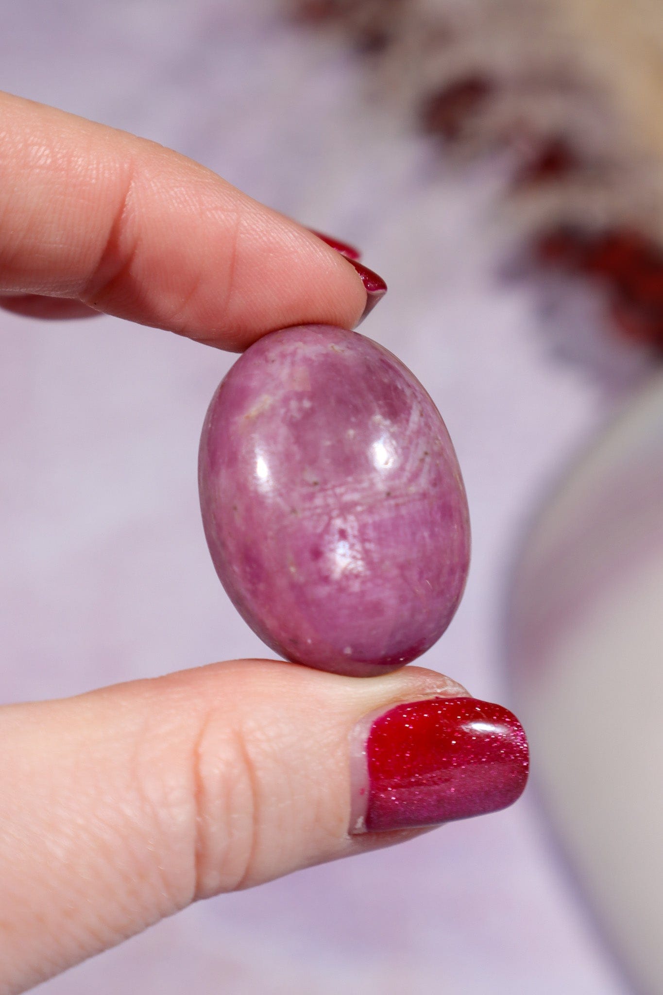 Ruby Cabochon 25gr Polished Crystals Tali & Loz Crystals