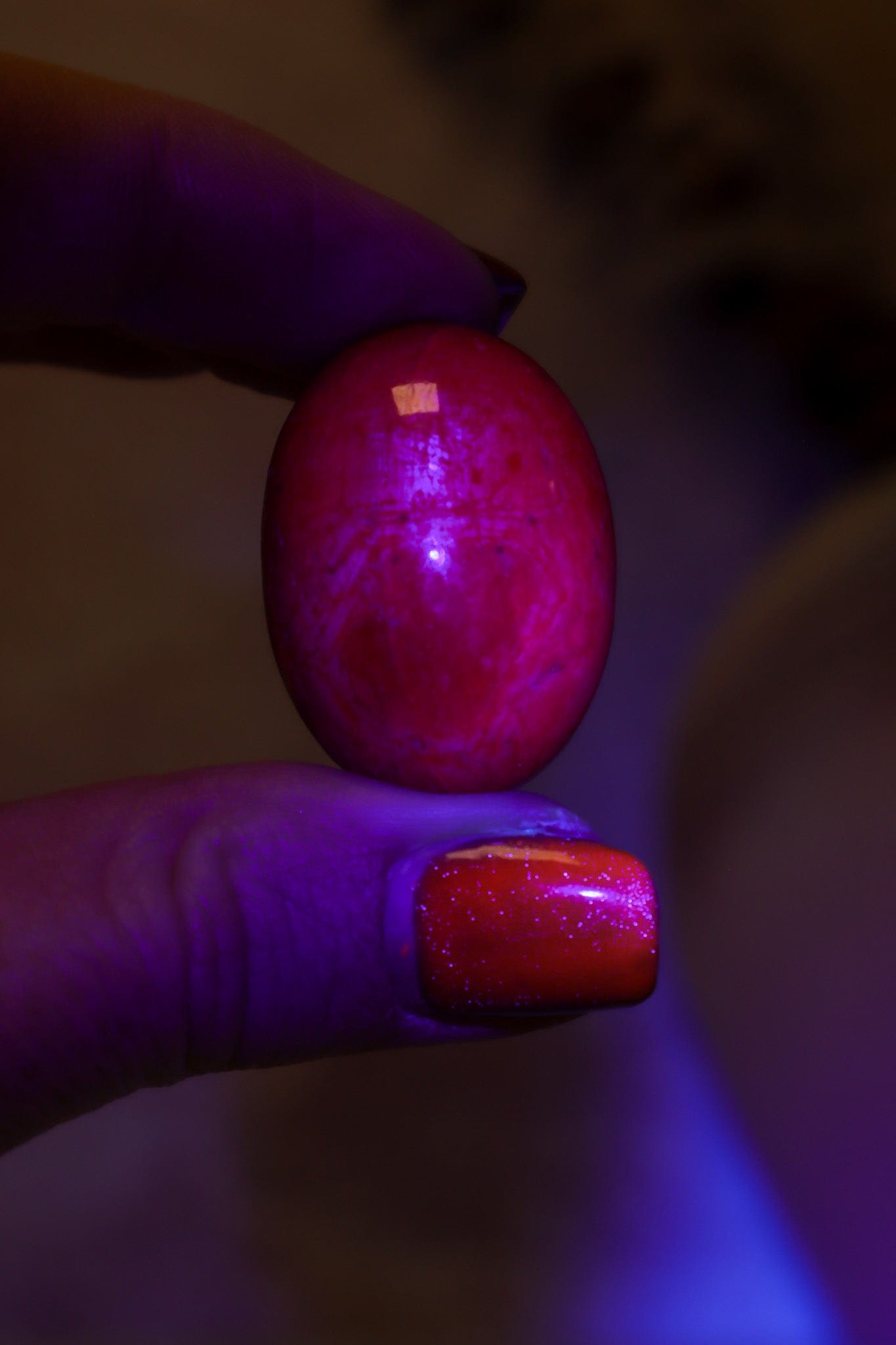 Ruby Cabochon 25gr Polished Crystals Tali & Loz Crystals