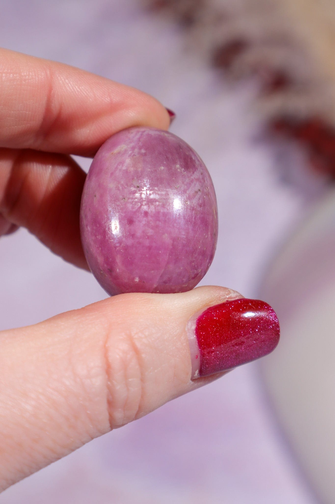 Ruby Cabochon 25gr Polished Crystals Tali & Loz Crystals