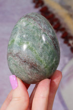 Ruby in Serpentine Egg | 75 × 57mm Egg Tali and Loz