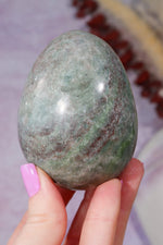 Ruby in Serpentine Egg | 75 × 57mm Egg Tali and Loz