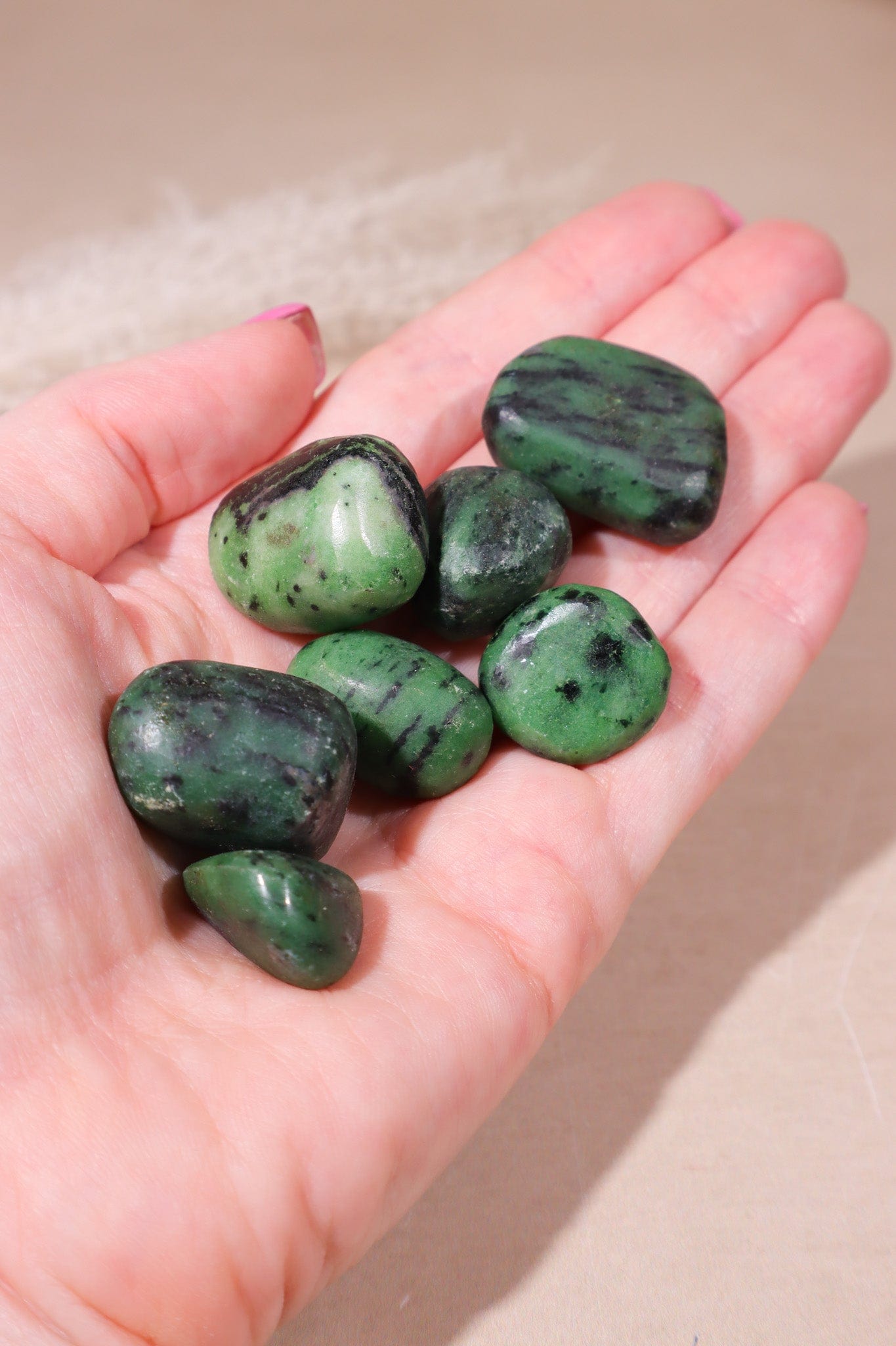 Ruby in Zoisite Tumblestones 20-30mm - Tali & Loz Crystals