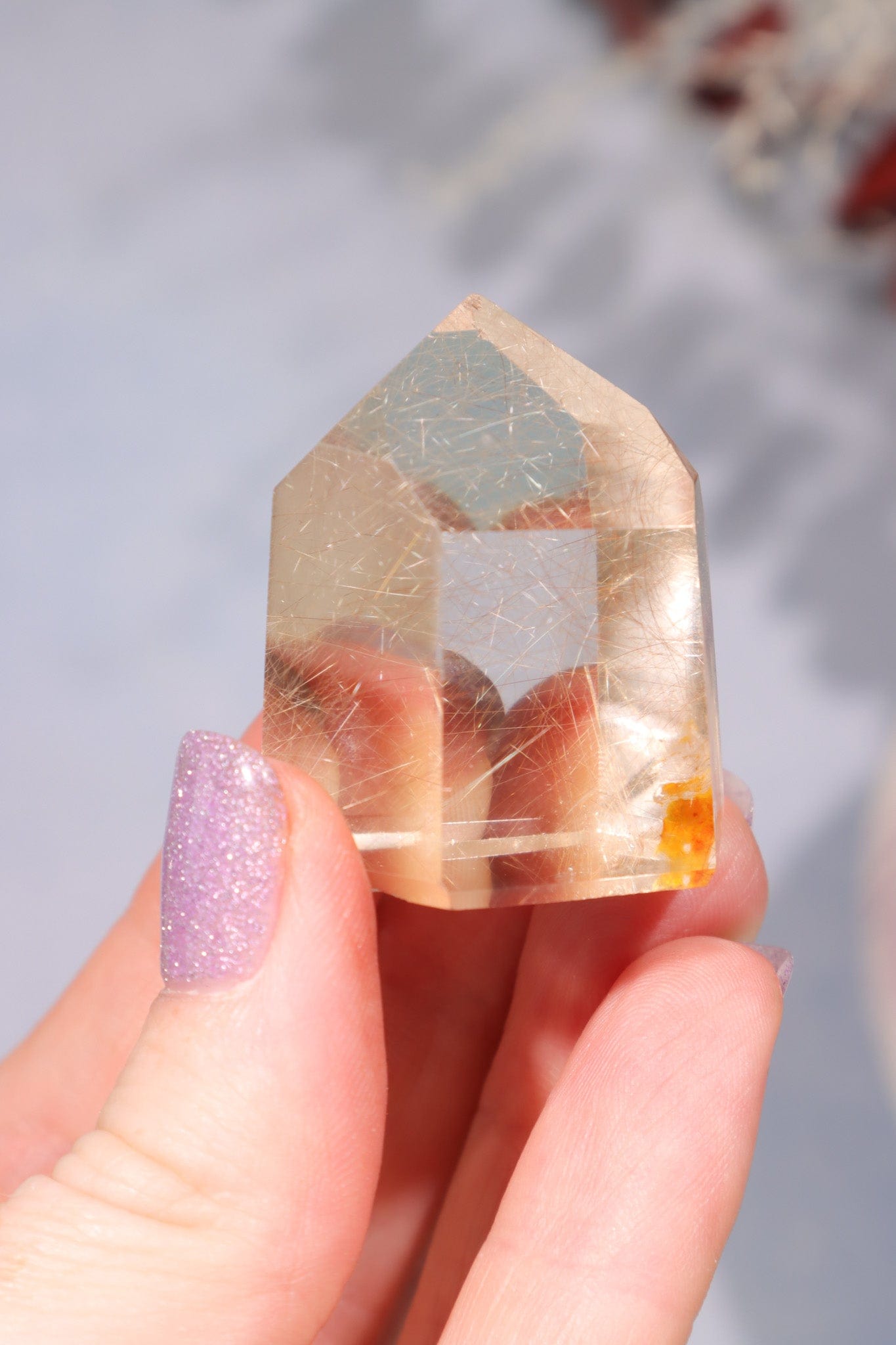 Rutilated Quartz Tower 3.5cm OUTLET Towers Tali & Loz Crystals