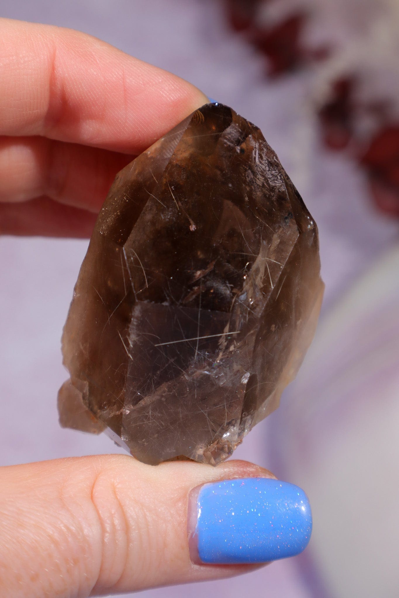 Rutilated Smokey Quartz Point 57gr Clusters Tali & Loz Crystals
