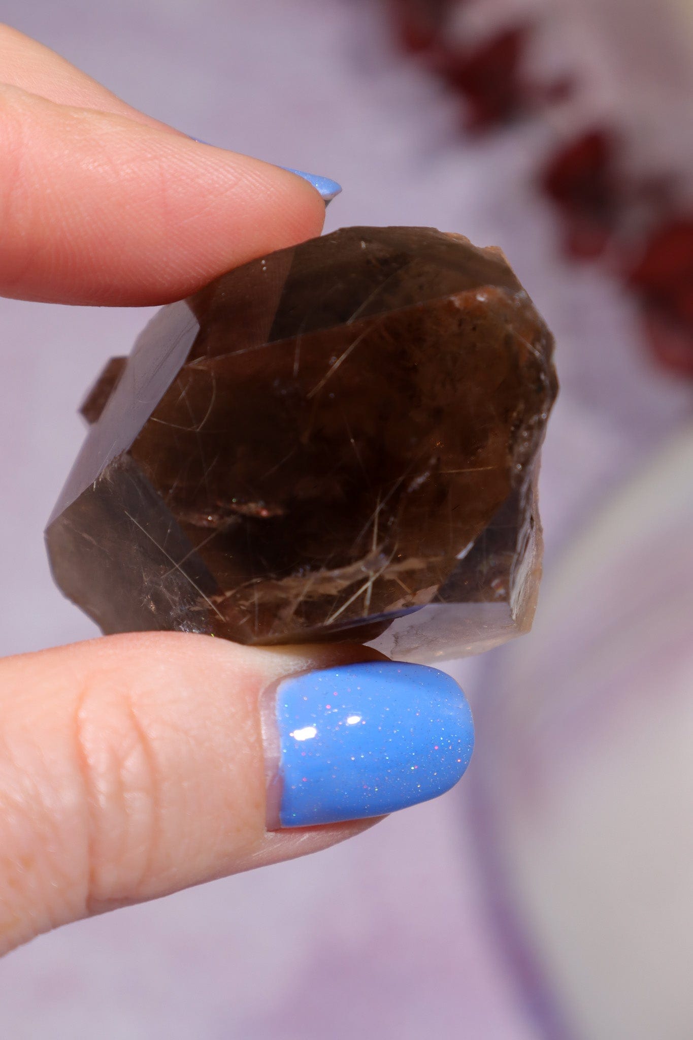 Rutilated Smokey Quartz Point 57gr Clusters Tali & Loz Crystals