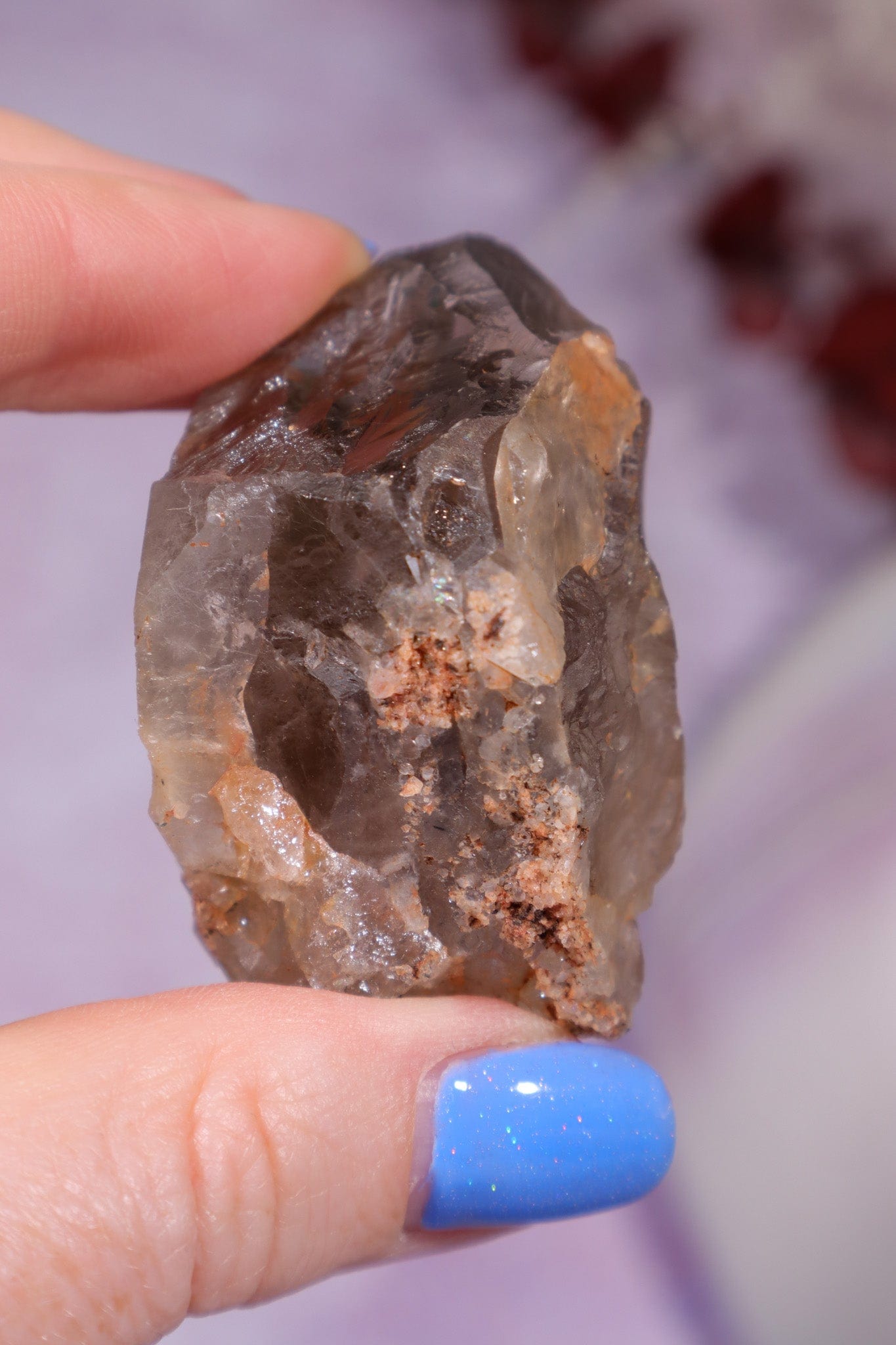Rutilated Smokey Quartz Point 57gr Clusters Tali & Loz Crystals