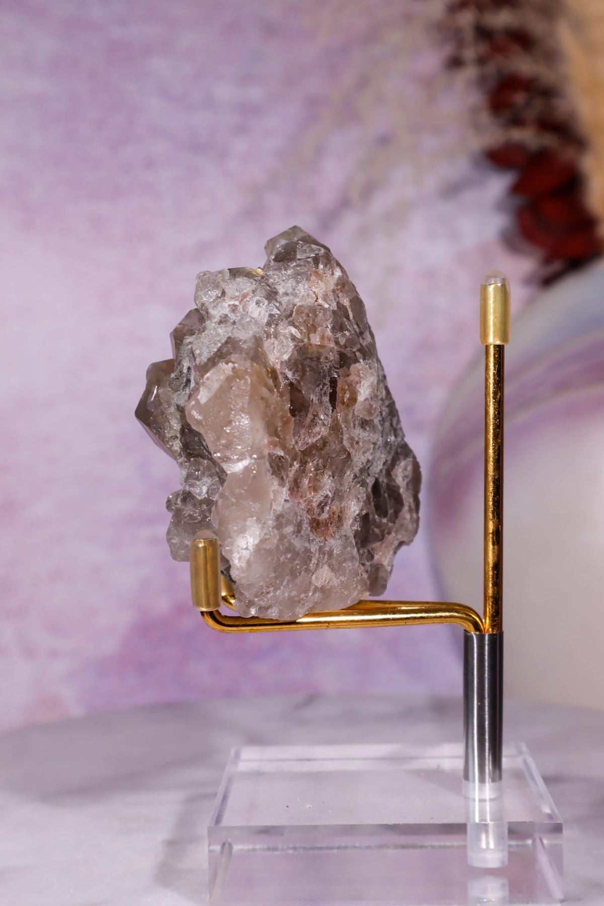 Rutilated Smoky Quartz Cluster | 6.6cm | Brazil Crystal Cluster Tali & Loz Crystals