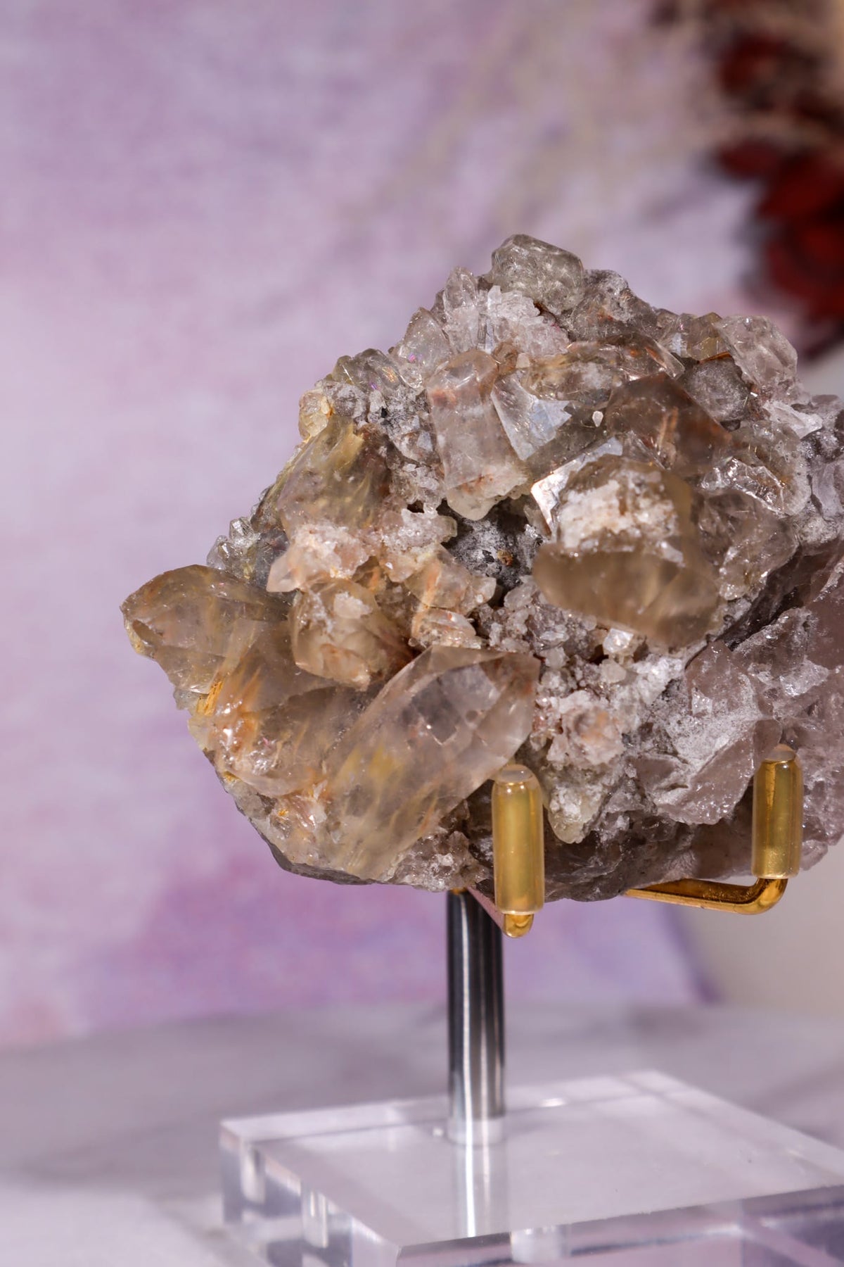 Rutilated Smoky Quartz Cluster | 6.6cm | Brazil Crystal Cluster Tali & Loz Crystals