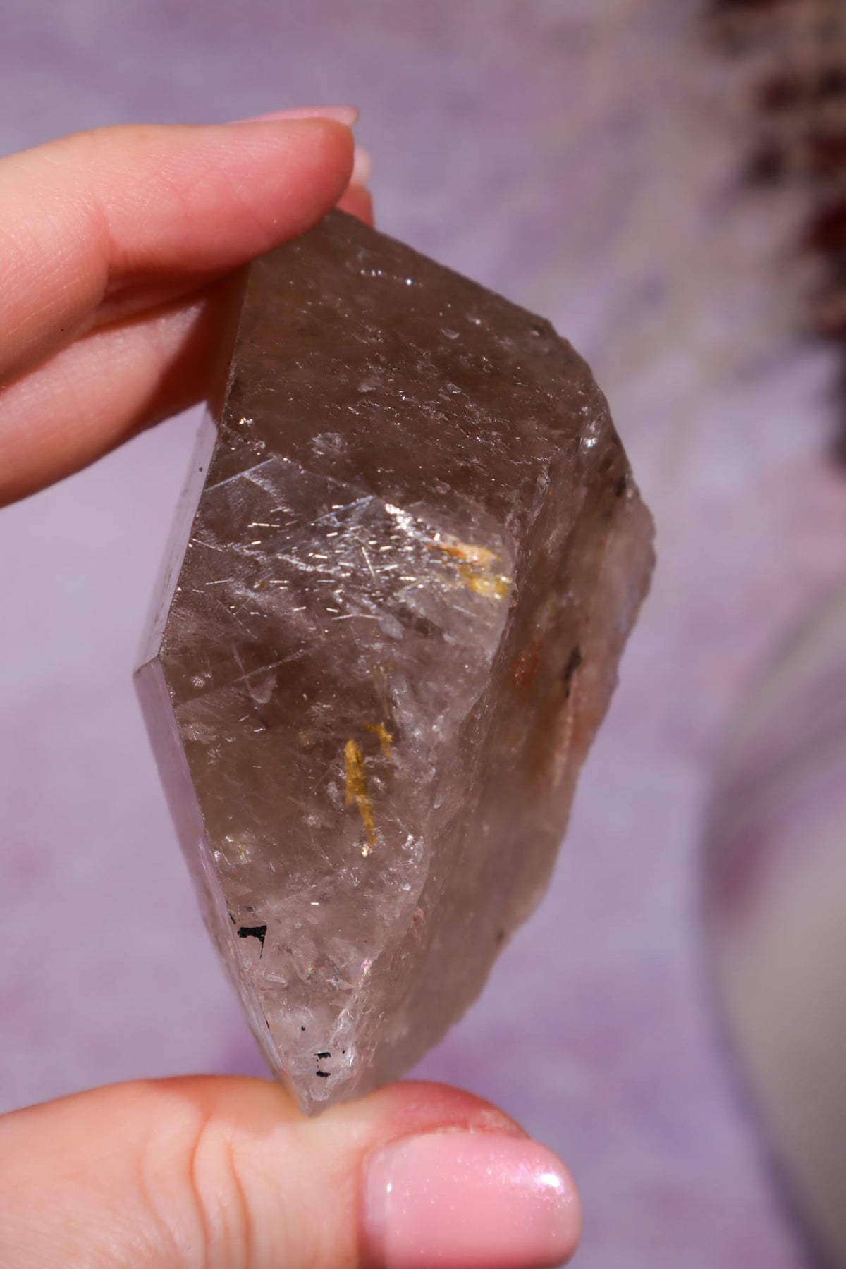 Rutilated Smoky Quartz Point | 6.8cm | Brazil Crystal Point Tali & Loz Crystals