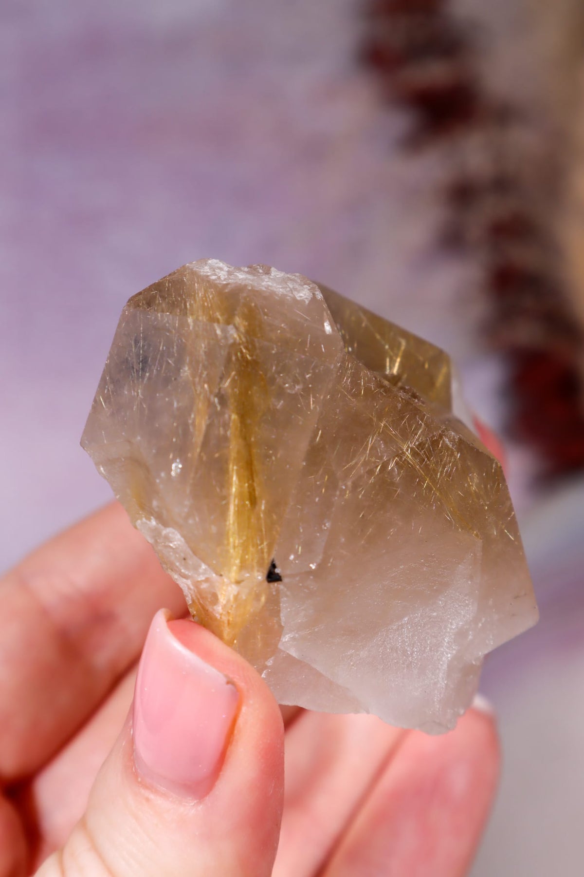Rutilated Smoky Quartz with Hematite | 6.5–7 cm | Brazil Crystal Tali & Loz Crystals