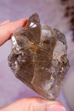 Rutilated Smoky Quartz with Hematite | 6.5–7 cm | Brazil Crystal Tali & Loz Crystals