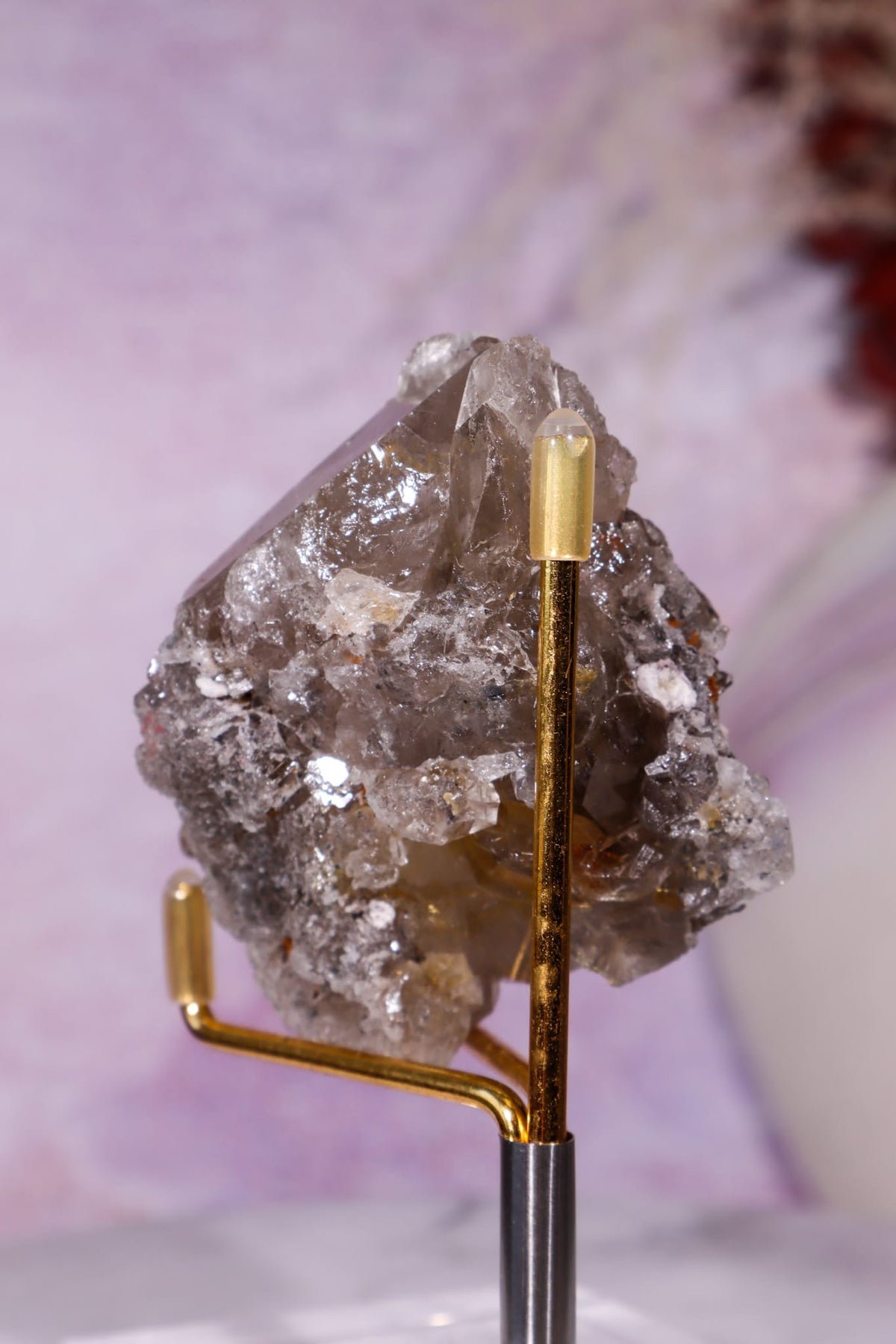 Rutilated Smoky Quartz with Hematite | 6.5–7 cm | Brazil Crystal Tali & Loz Crystals
