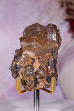 Rutilated Smoky Quartz with Hematite Cluster | 6cm | Brazil Crystal Cluster Tali & Loz Crystals