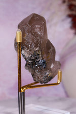 Rutilated Smoky Quartz with Hematite Cluster | 7cm | Brazil Crystal Cluster Tali & Loz Crystals
