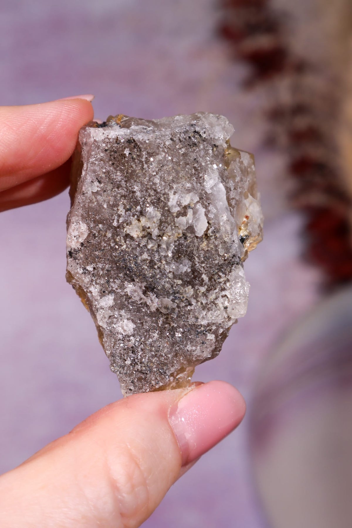 Rutilated Smoky Quartz with Hematite Specimen | 5.3cm | Brazil Crystal Specimen Tali & Loz Crystals