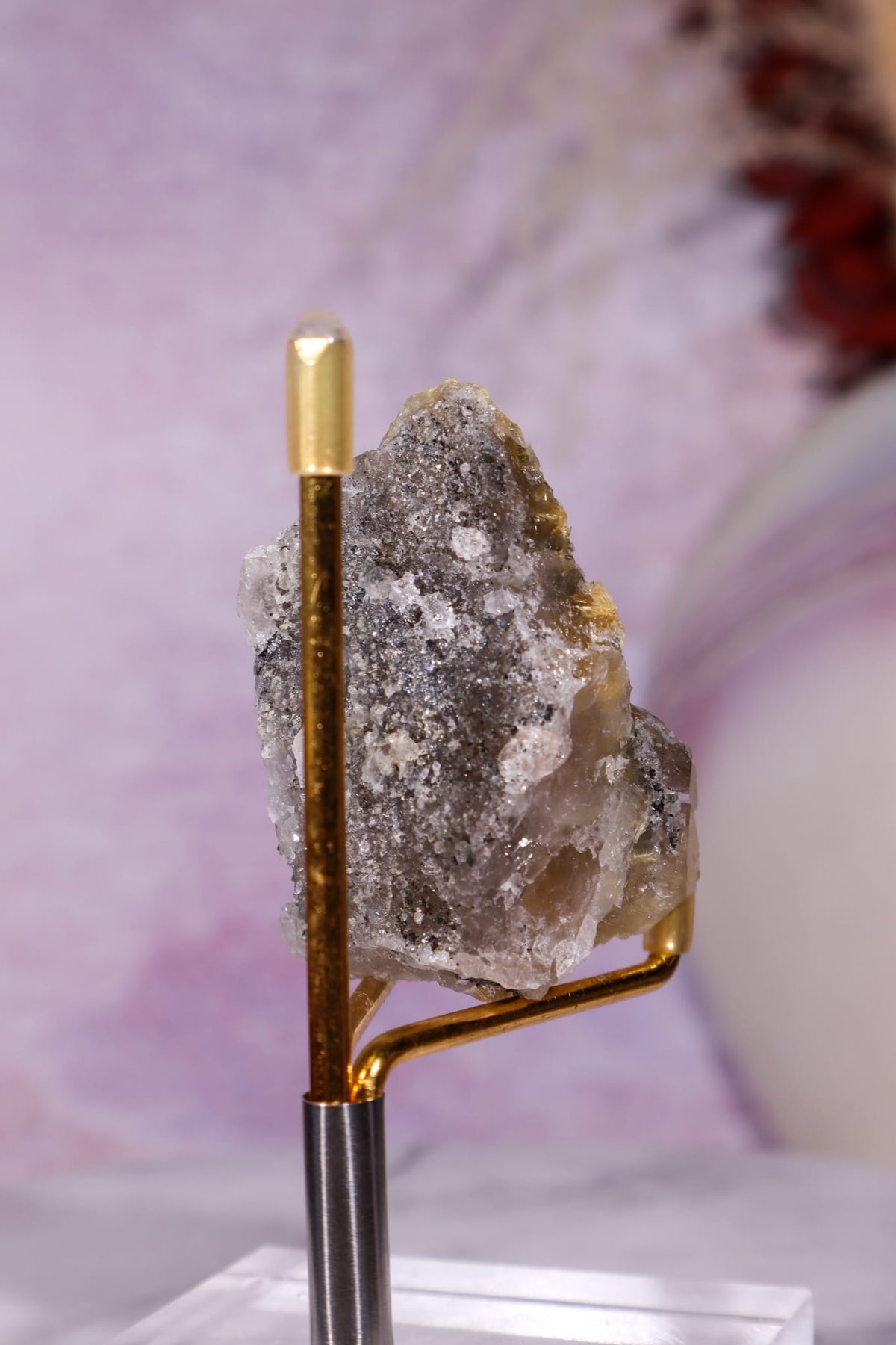 Rutilated Smoky Quartz with Hematite Specimen | 5.3cm | Brazil Crystal Specimen Tali & Loz Crystals