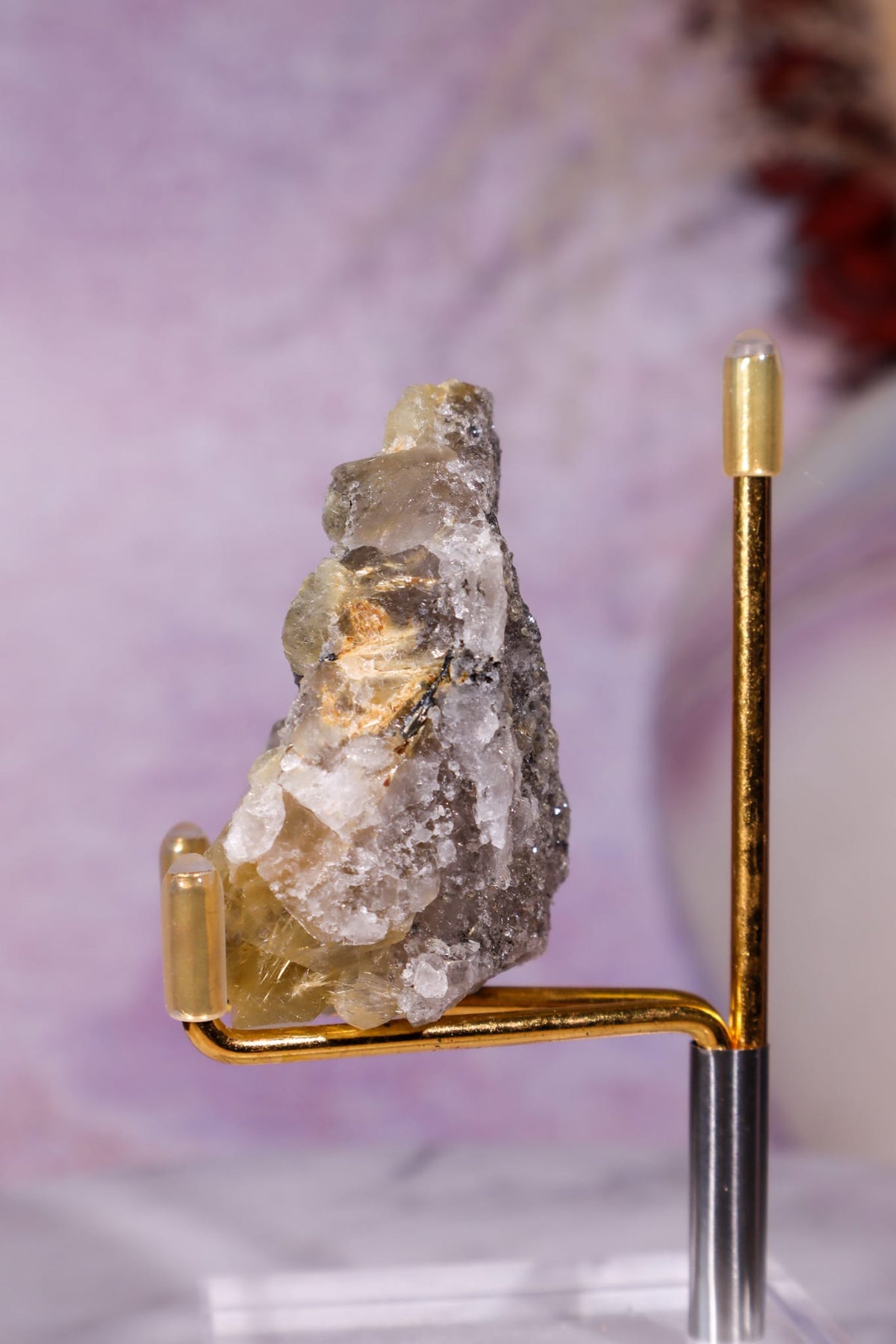 Rutilated Smoky Quartz with Hematite Specimen | 5.3cm | Brazil Crystal Specimen Tali & Loz Crystals