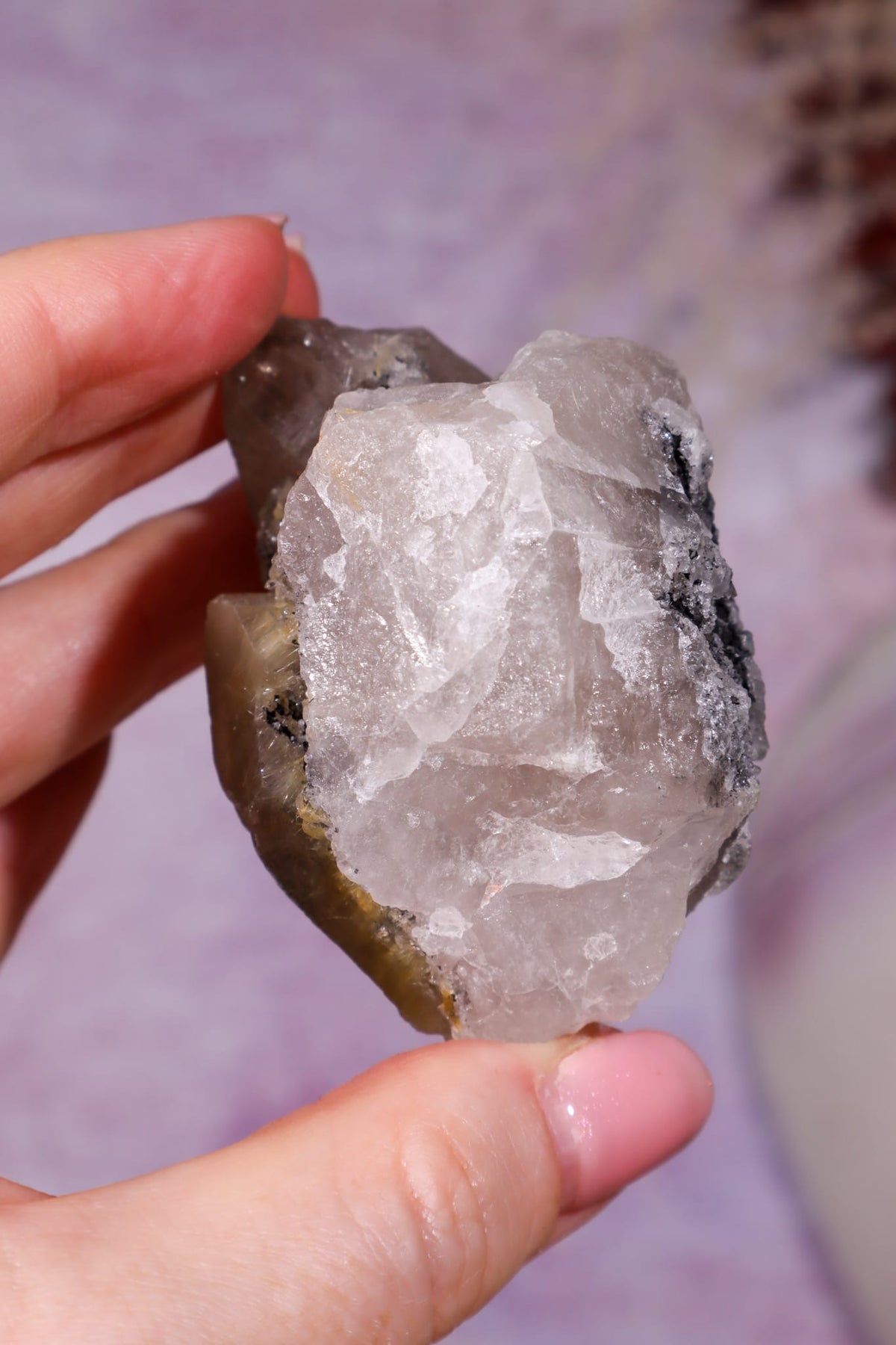 Rutilated Smoky Quartz with Hematite Specimen | 6.1cm | Brazil Crystal Specimen Tali & Loz Crystals