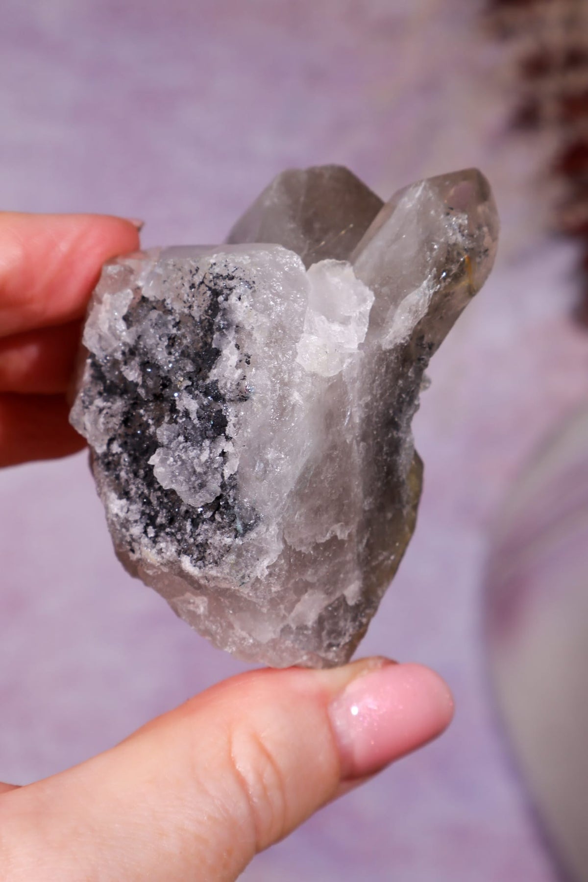 Rutilated Smoky Quartz with Hematite Specimen | 6.1cm | Brazil Crystal Specimen Tali & Loz Crystals