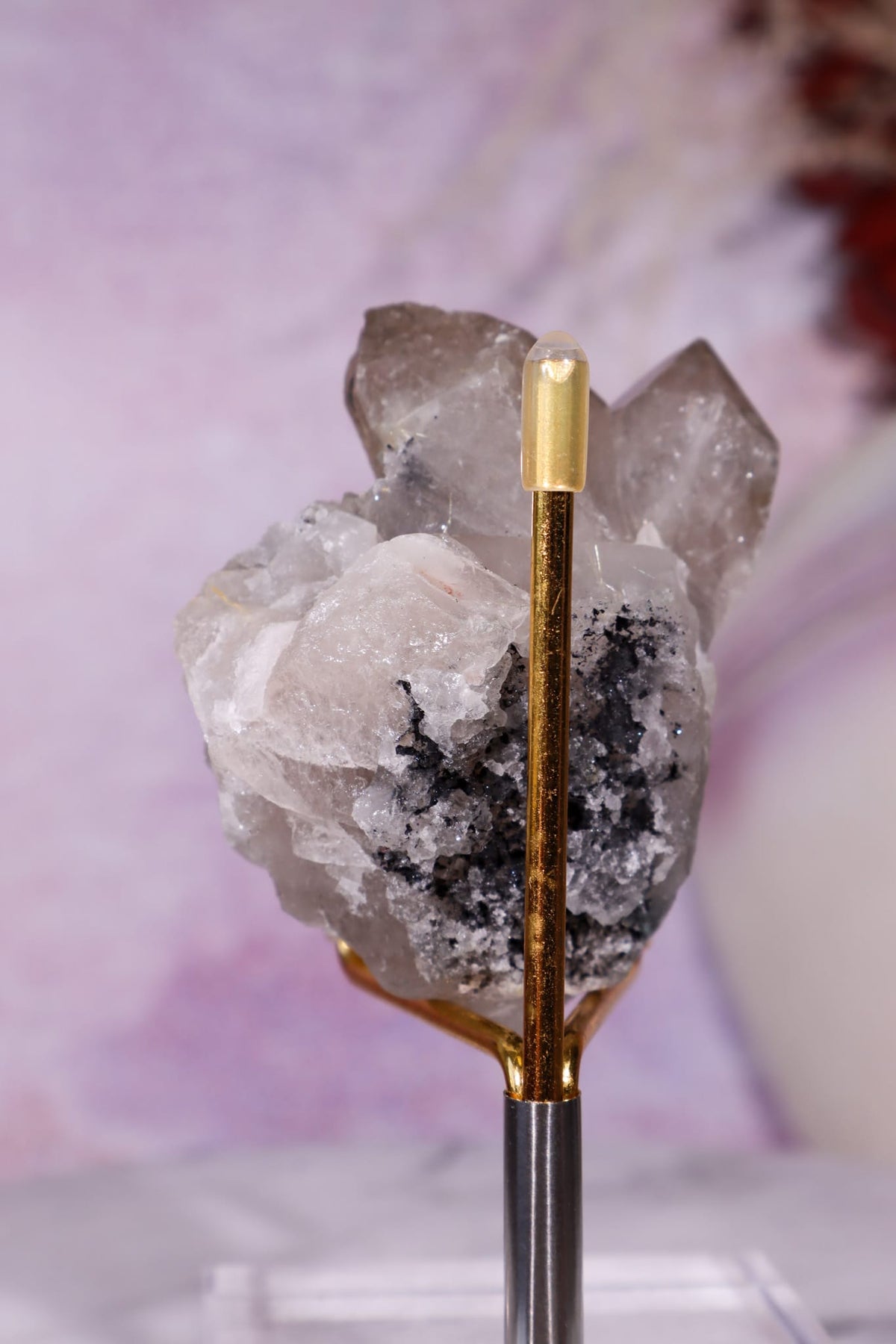 Rutilated Smoky Quartz with Hematite Specimen | 6.1cm | Brazil Crystal Specimen Tali & Loz Crystals