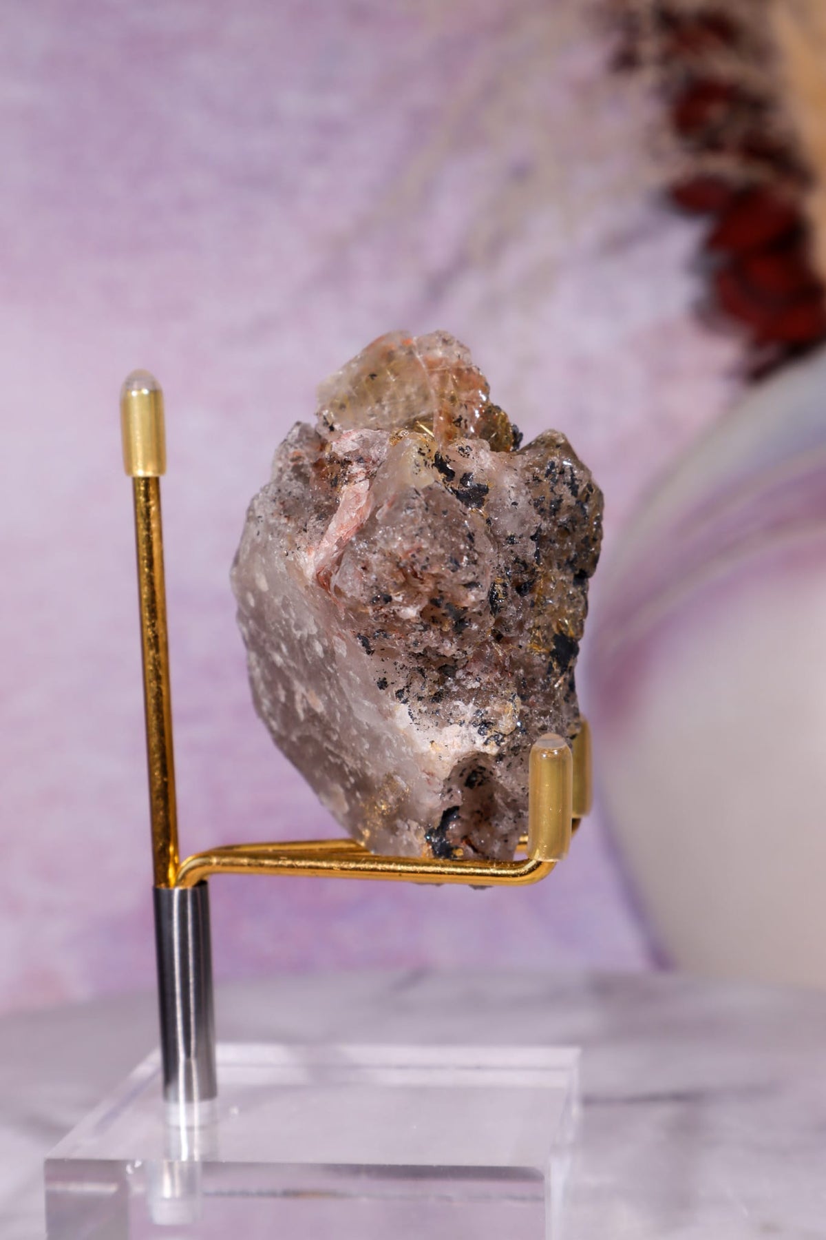 Rutilated Smoky Quartz with Hematite Specimen | 7.1cm | Brazil Crystal Specimen Tali & Loz Crystals