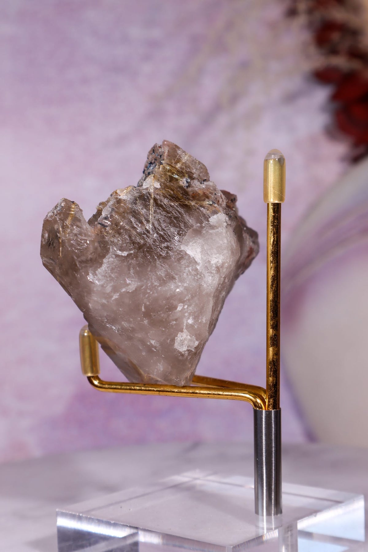 Rutilated Smoky Quartz with Hematite Specimen | 7.1cm | Brazil Crystal Specimen Tali & Loz Crystals