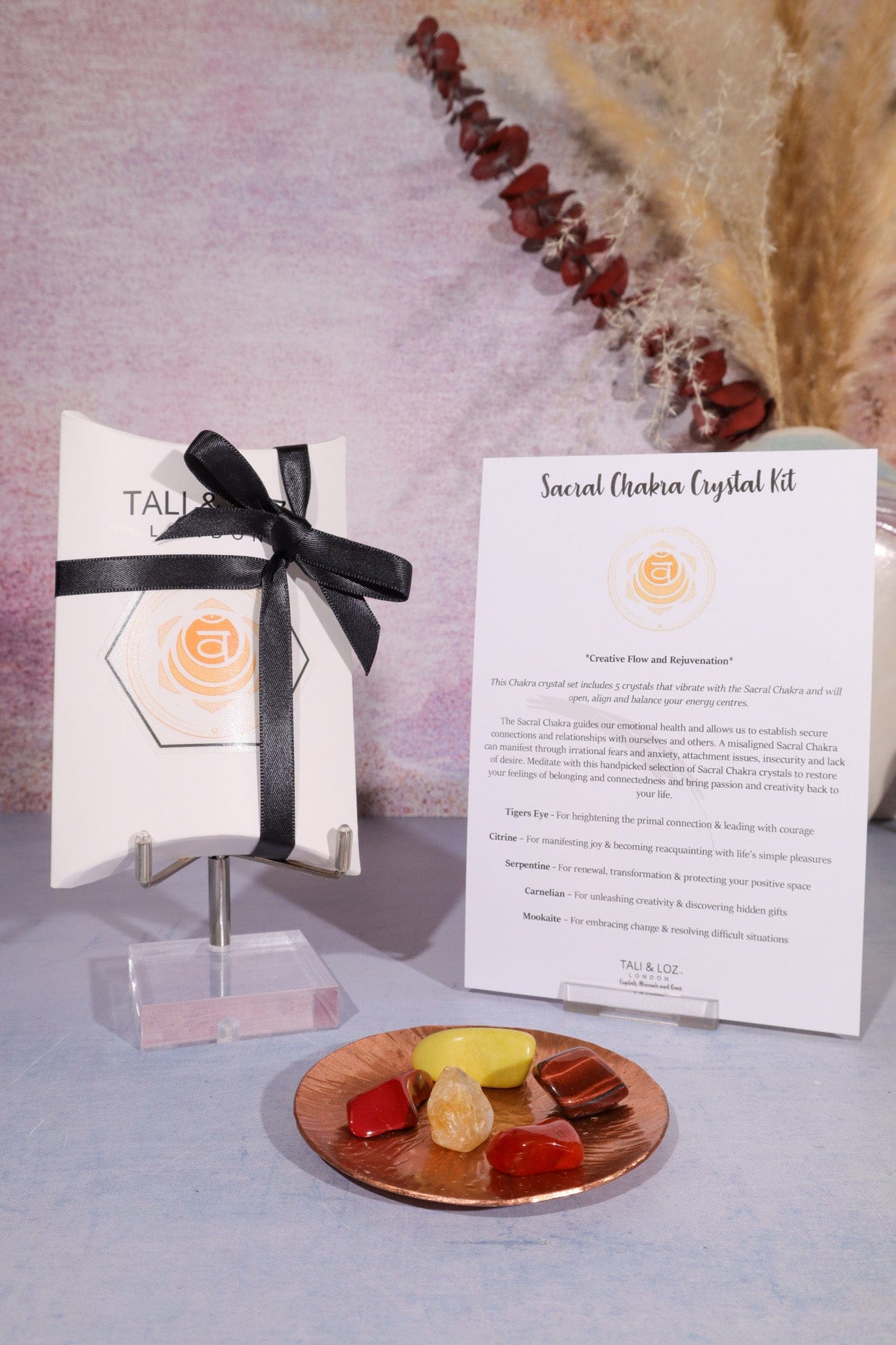 Sacral Chakra Crystal Kit Crystal Sets Tali & Loz Crystals