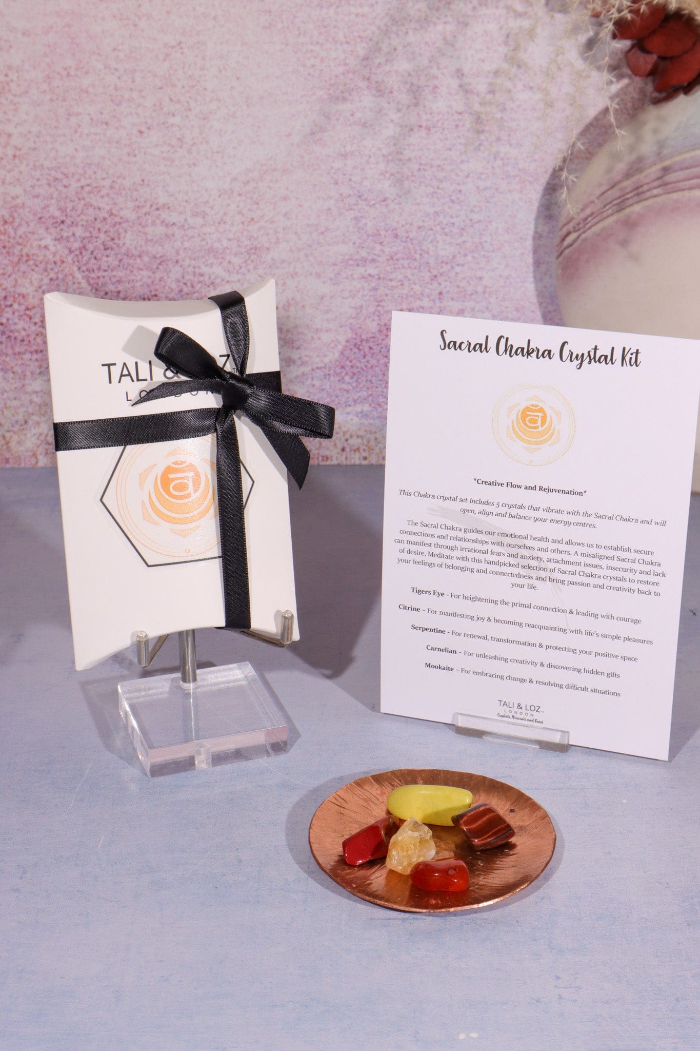 Sacral Chakra Crystal Kit Crystal Sets Tali & Loz Crystals