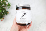 Sagittarius Candle with Blue Topaz - Tali & Loz Crystals