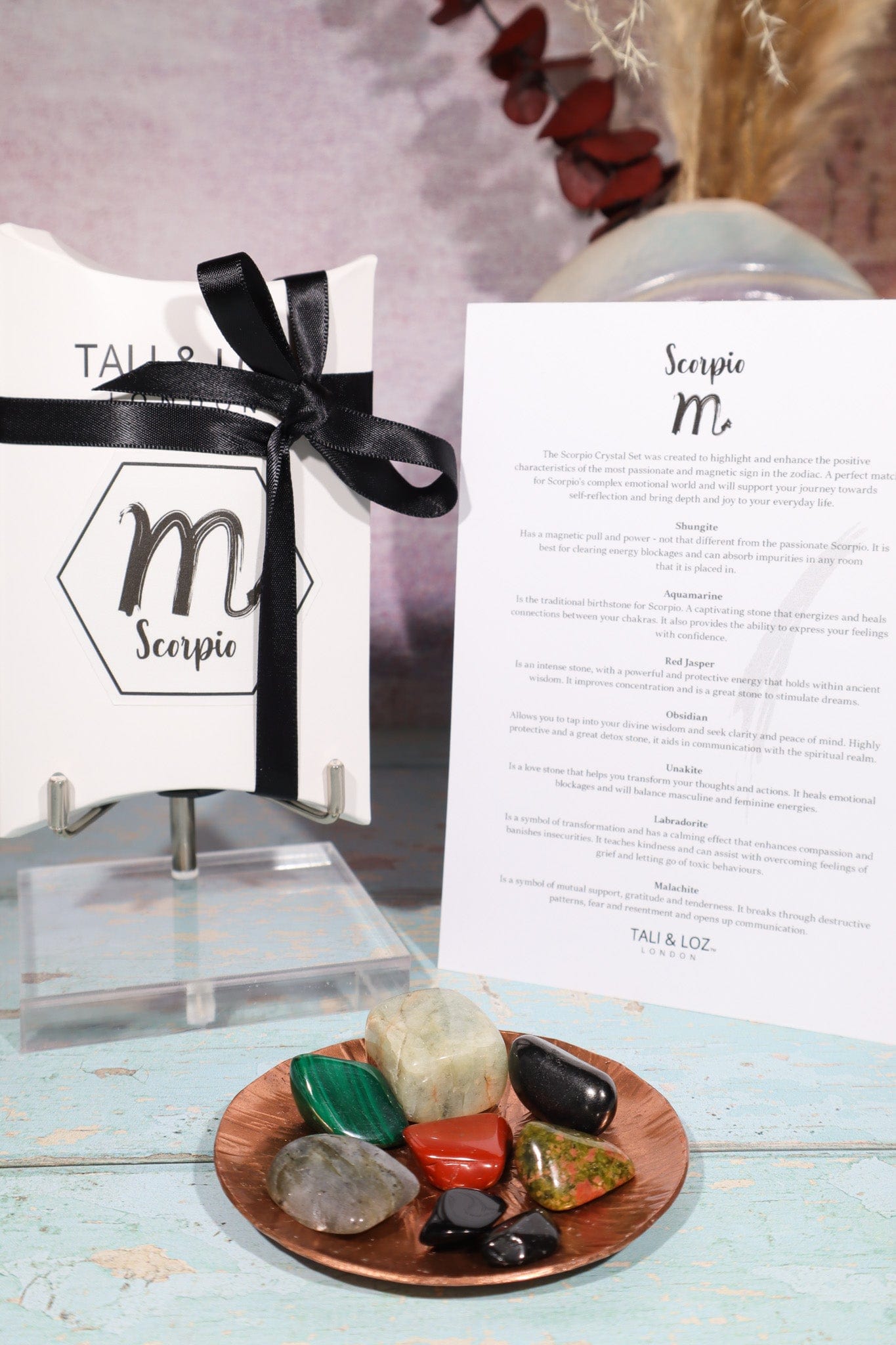 Scorpio Zodiac Crystal Set Crystal Sets Tali & Loz Crystals