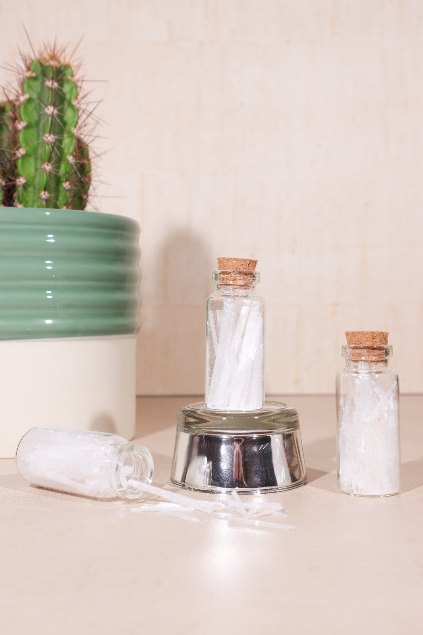 Selenite Chip Bottles 10ml - Tali & Loz Crystals