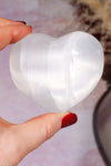 Selenite Hearts Large 8cm Palmstone Tali & Loz Crystals