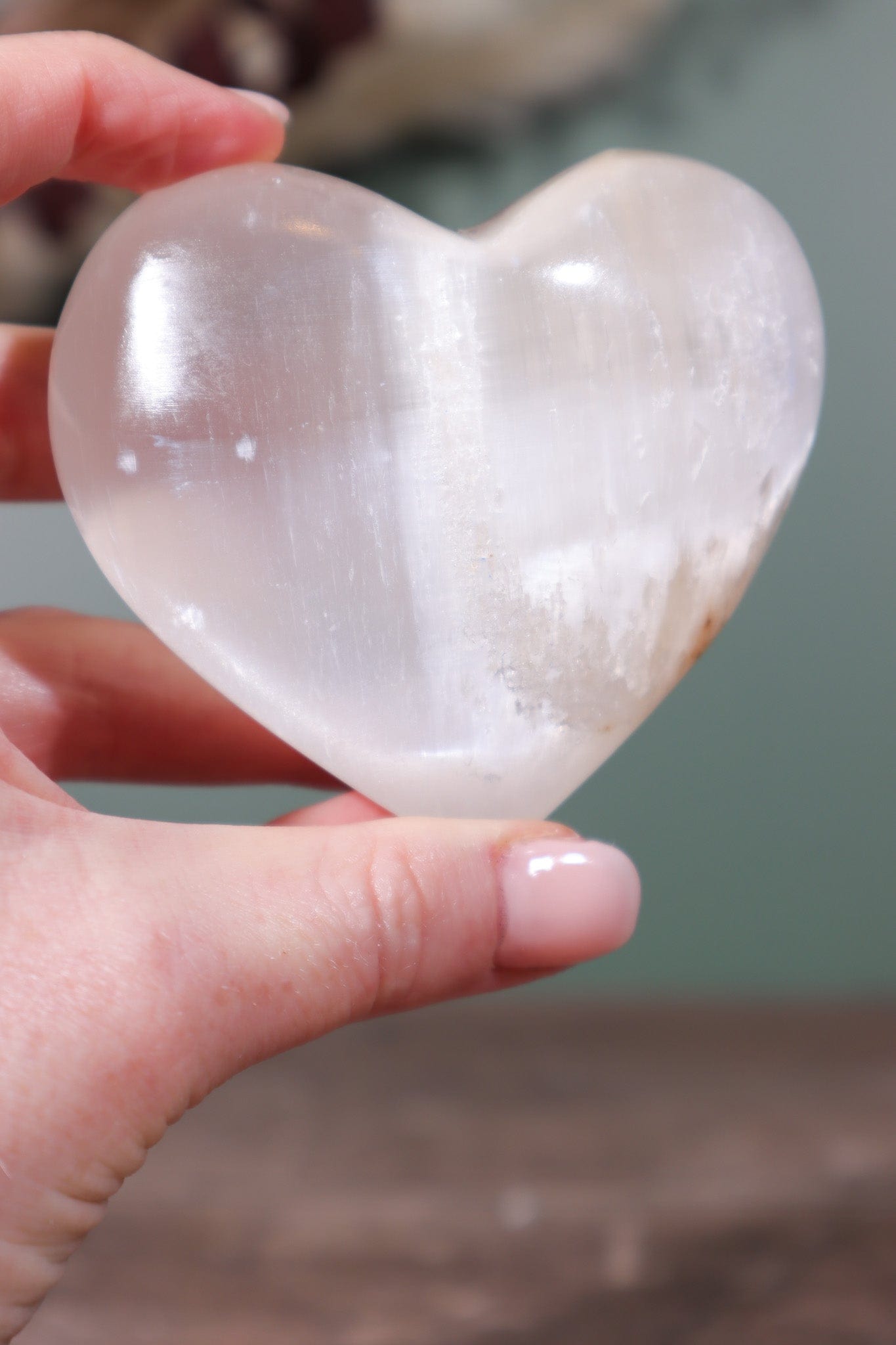 Selenite Hearts Large 8cm - Tali & Loz Crystals